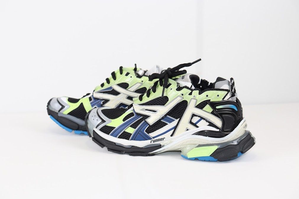 Balenciaga o1rshd Caged Mesh Runner Sneakers in Multicolor Size US 11 / EU 44 - 3 Thumbnail