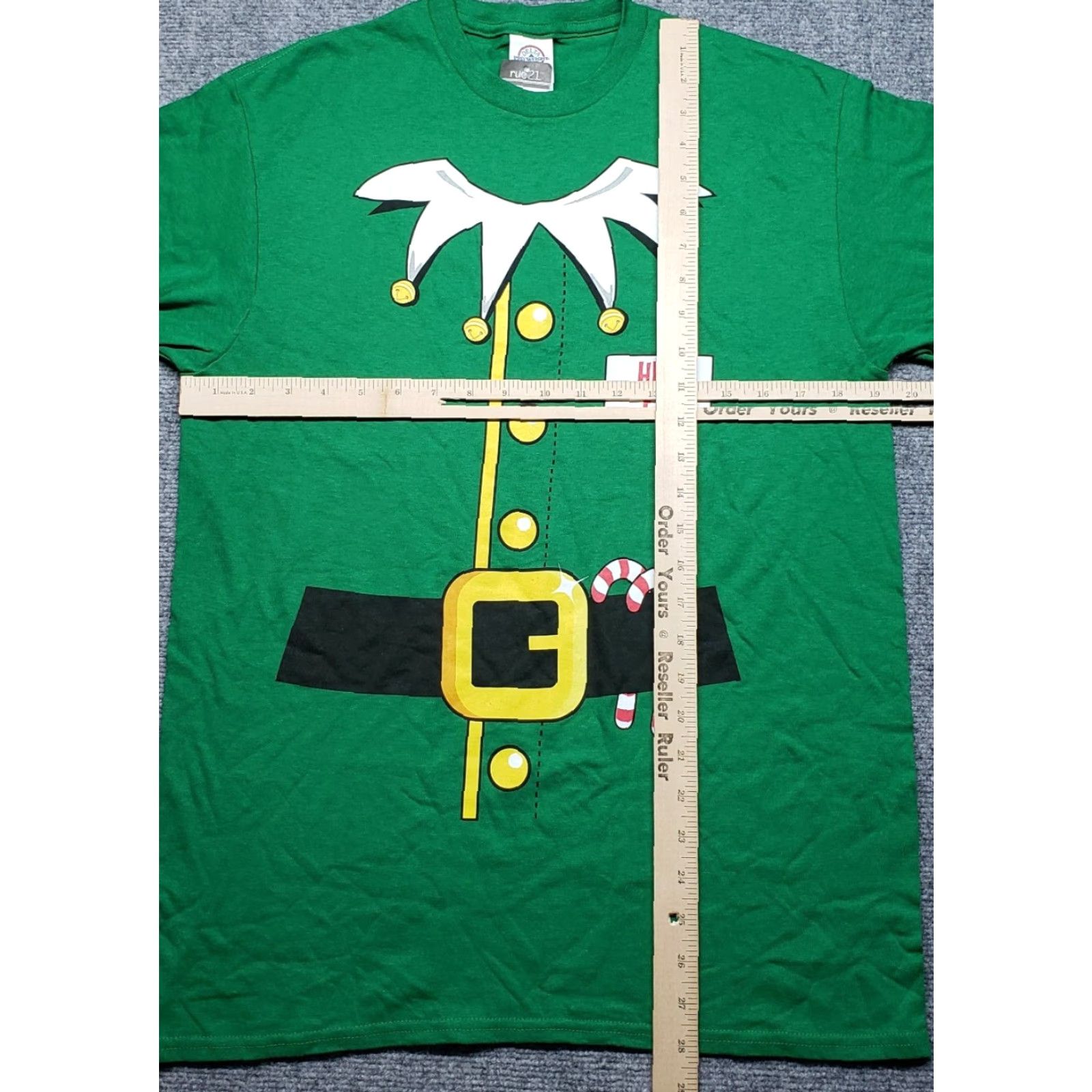 Vintage Rue21 Shirt M Green Head Elf Graphic Cotton Crew Neck Short Sleeve New Mens Size US M / EU 48-50 / 2 - 4 Thumbnail