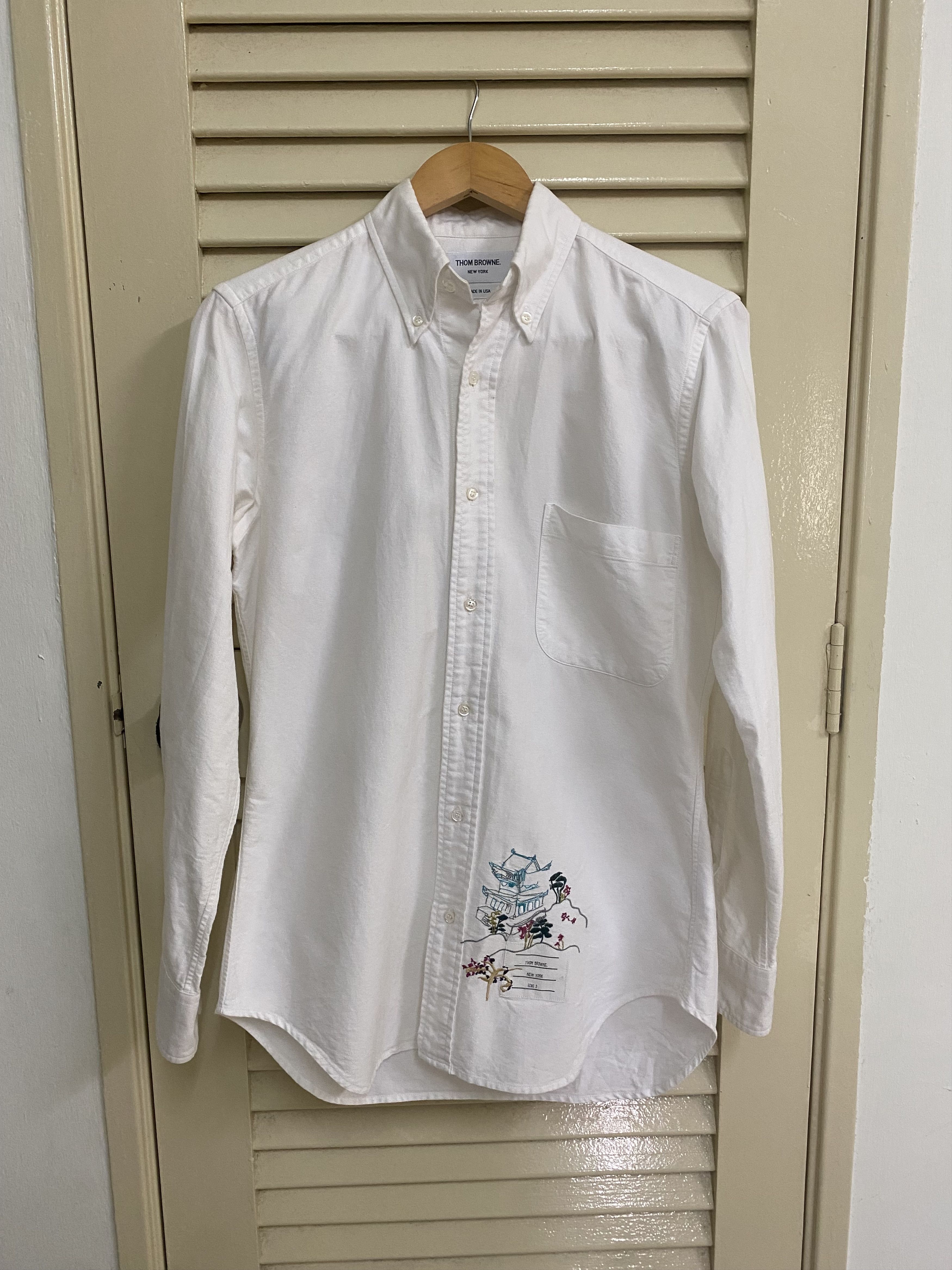 Retails $900 Thom Browne Embroidered Japanese Motive