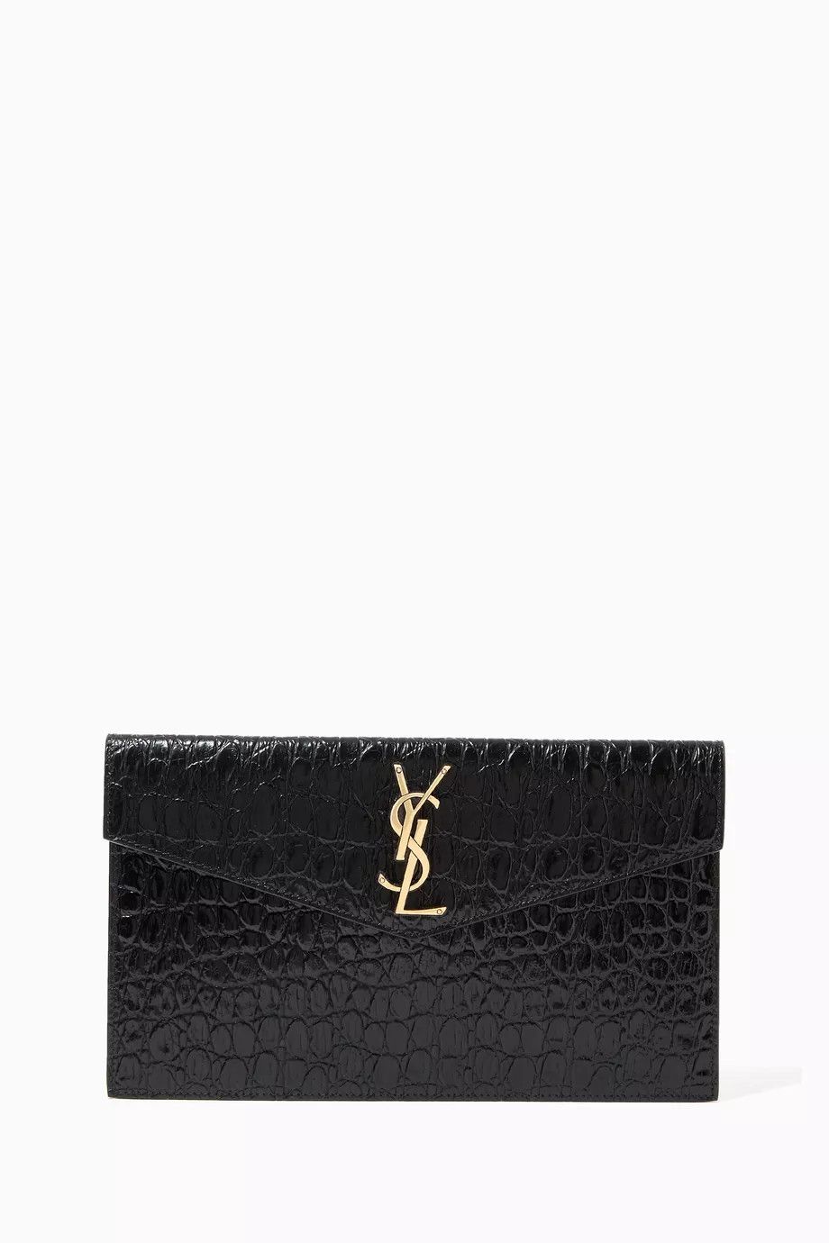 o1s1wg110224 Size: OS Uptown Pouch in Leather in Black