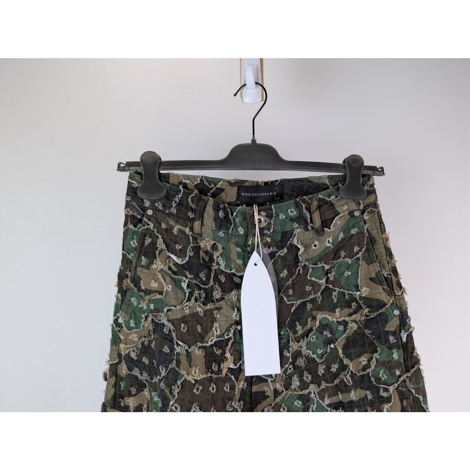 Who Decides War o1rshd1 Micro Distressed Cargo Pants in Olive Size US 30 / EU 46 - 3 Thumbnail