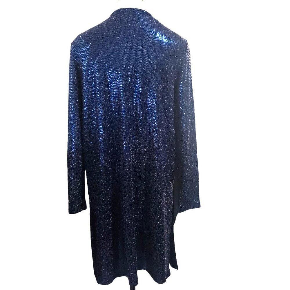 Designer CT1756 Jules & Leopold Nave Sequined Open Cardigan M Size M / US 6-8 / IT 42-44 - 4 Thumbnail