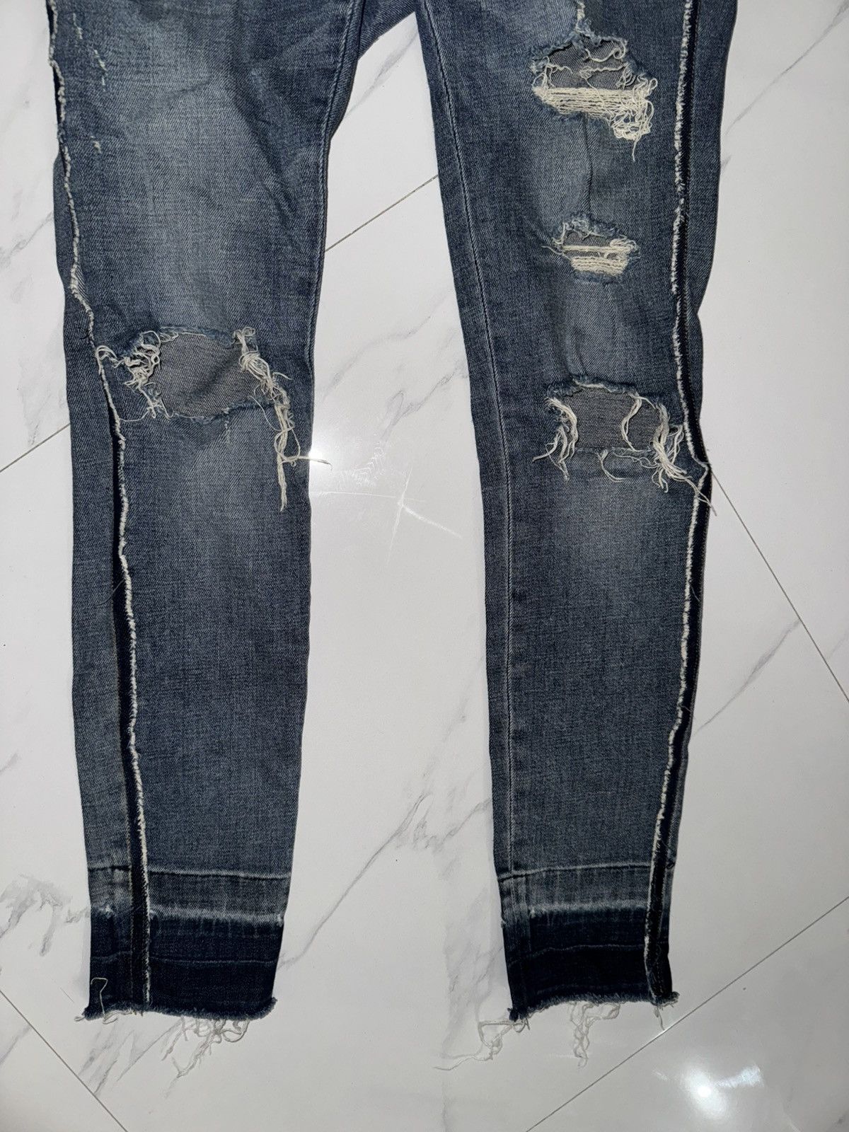 Dolce & Gabbana Distressed Ripped Dolce and Gabbana skinny jeans Size 27" / US 4 / IT 40 - 2 Thumbnail