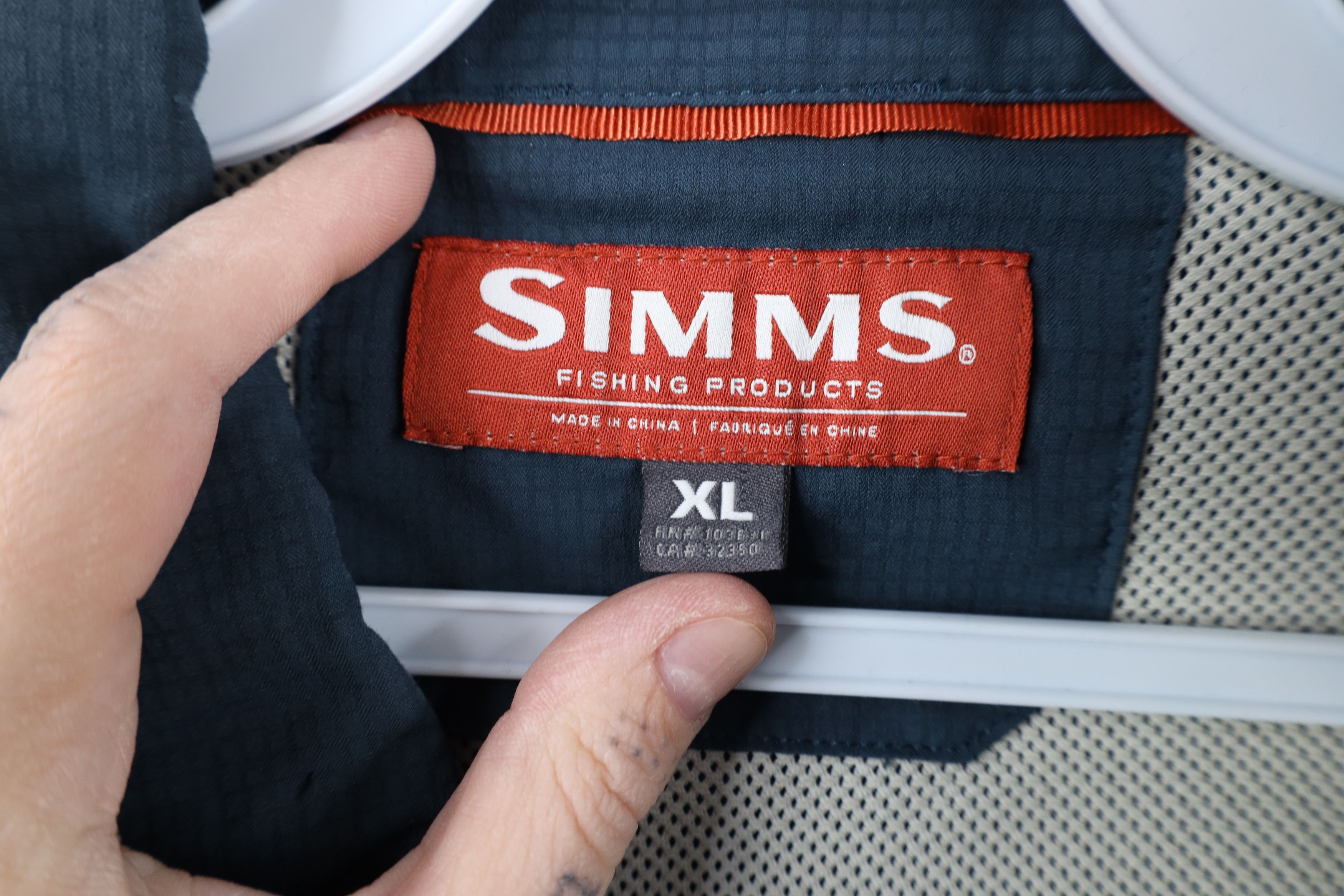 Simms × Vintage Simms Fishing Spell Out Lightweight Tech Knit Button Shirt Size US XL / EU 56 / 4 - 10 Thumbnail