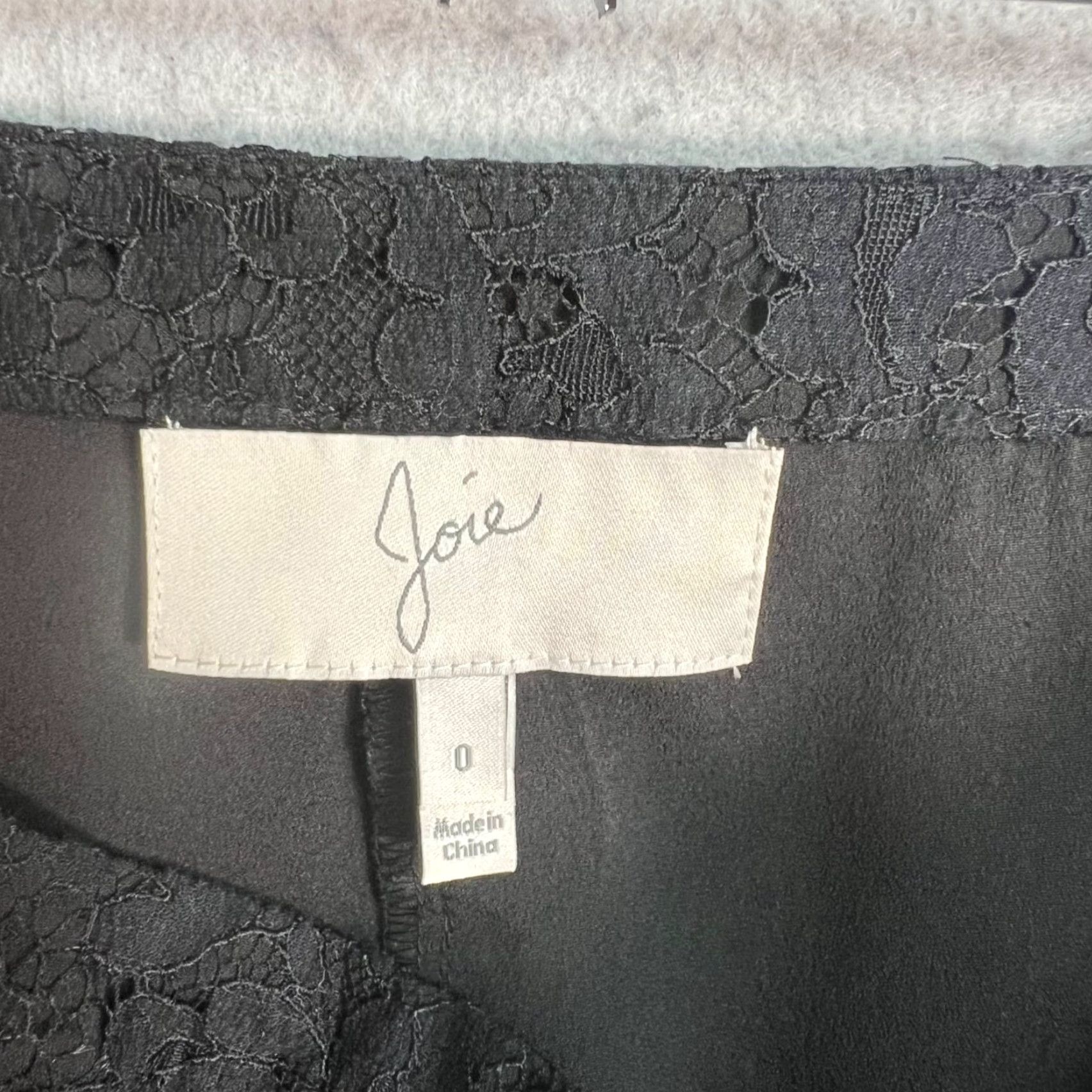 Joie Joie Black Lace Womens Shorts Size 0 Size 25" / US 0 / IT 36 - 3 Thumbnail