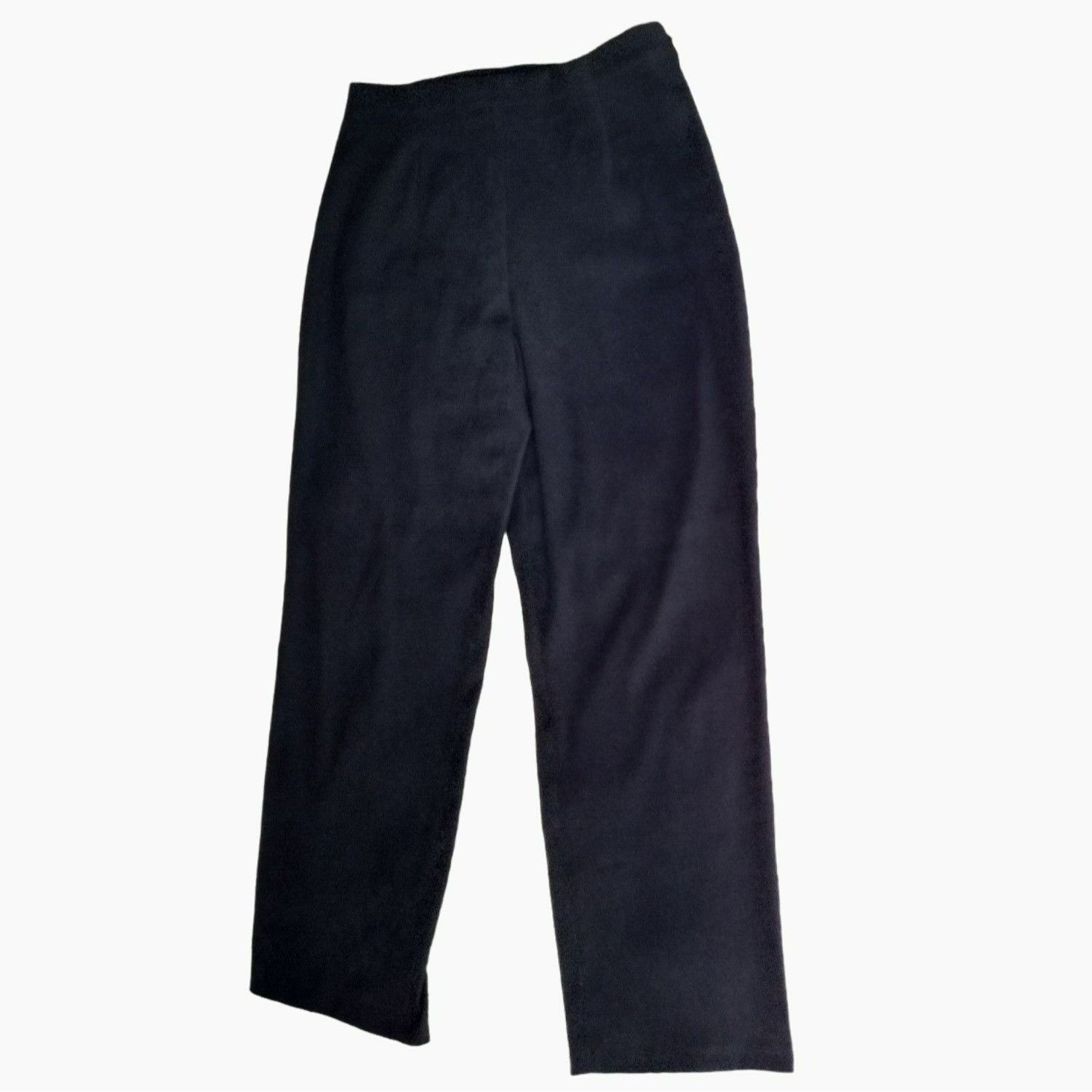 Coldwater Creek Coldwater Creek Womens Black Pants Size 12 Petite Polyester Size 34" / US 12 / IT 48 - 1 Thumbnail