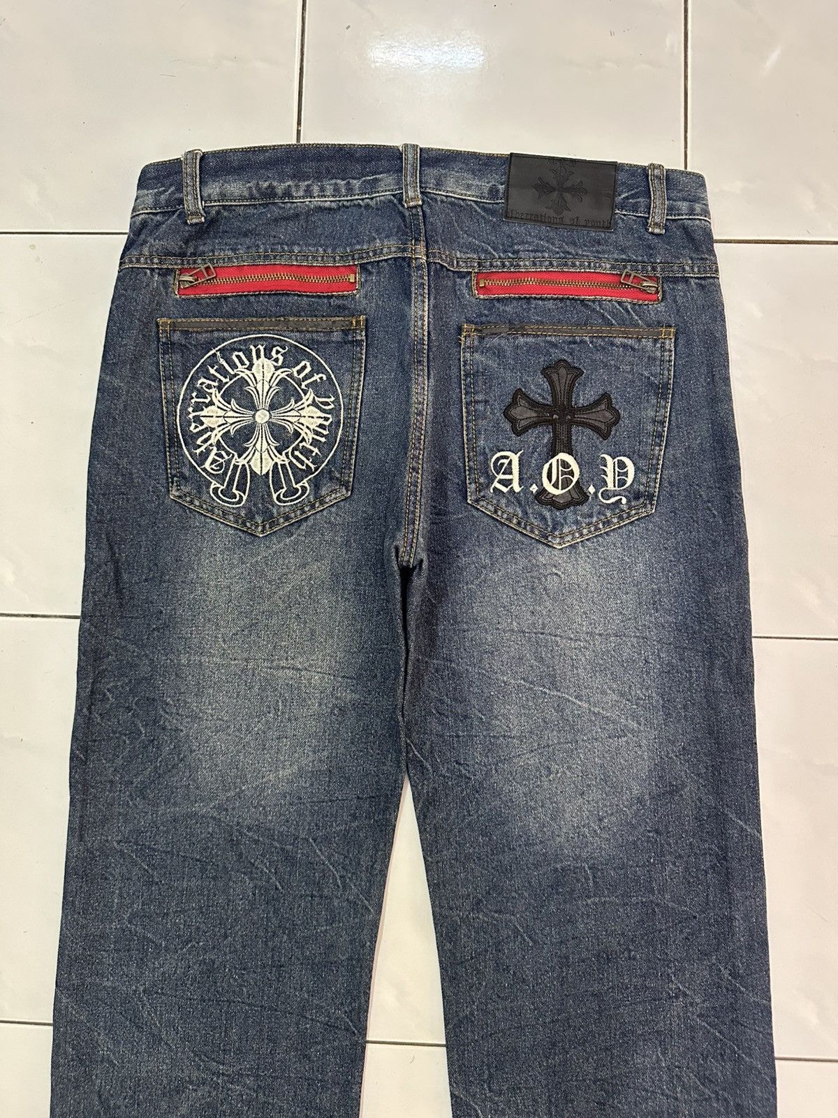 Other ABERRATIONS OF YOUTH Cross Denim Size US 34 / EU 50 - 10 Thumbnail