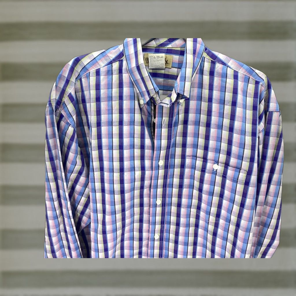 Wrangler VINTAGE Wrangler Western Shirt Men M Purple Check Long Sleeve Rodeo NWOT Size US M / EU 48-50 / 2 - 1 Thumbnail