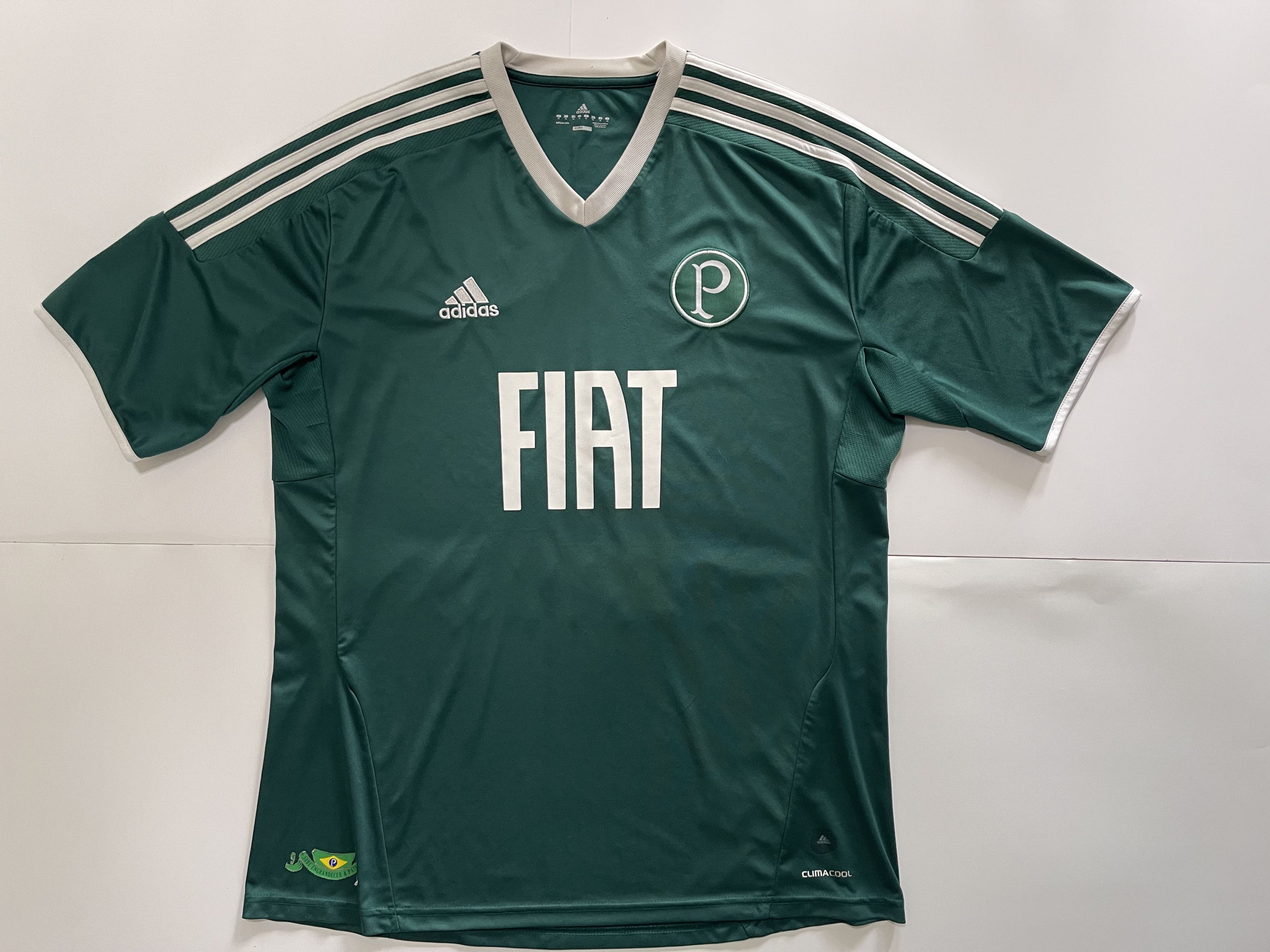 Adidas 2011 PALMEIRAS HOME JERSEY (#10 RODRIGAO) XL Size US XL / EU 56 / 4 - 1 Thumbnail