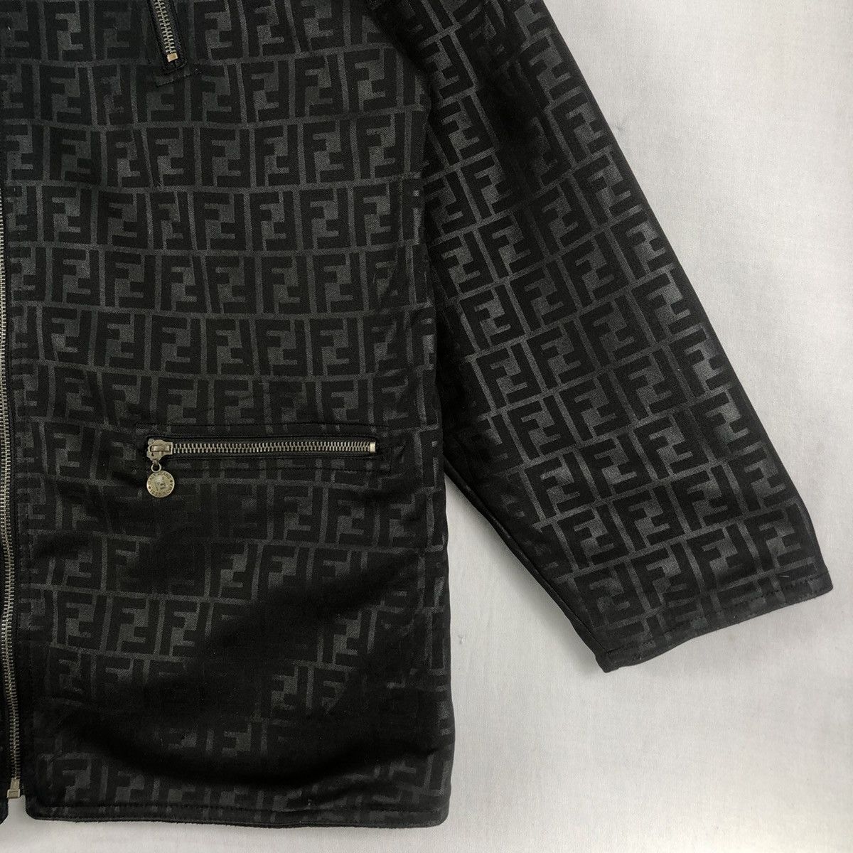 Fendi Vintage 90's Fendi Zucca Monogram Reversible Jacket Size US XL / EU 56 / 4 - 3 Thumbnail