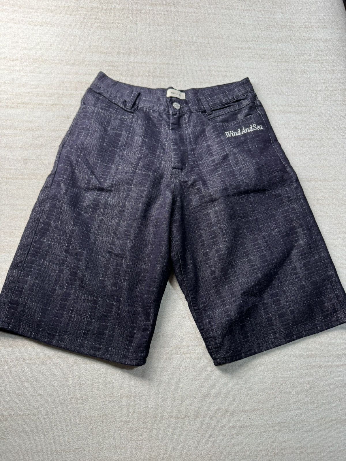 Japanese Brand Wind and sea plaid pattern denim shorts Size US 32 / EU 48 - 1 Thumbnail