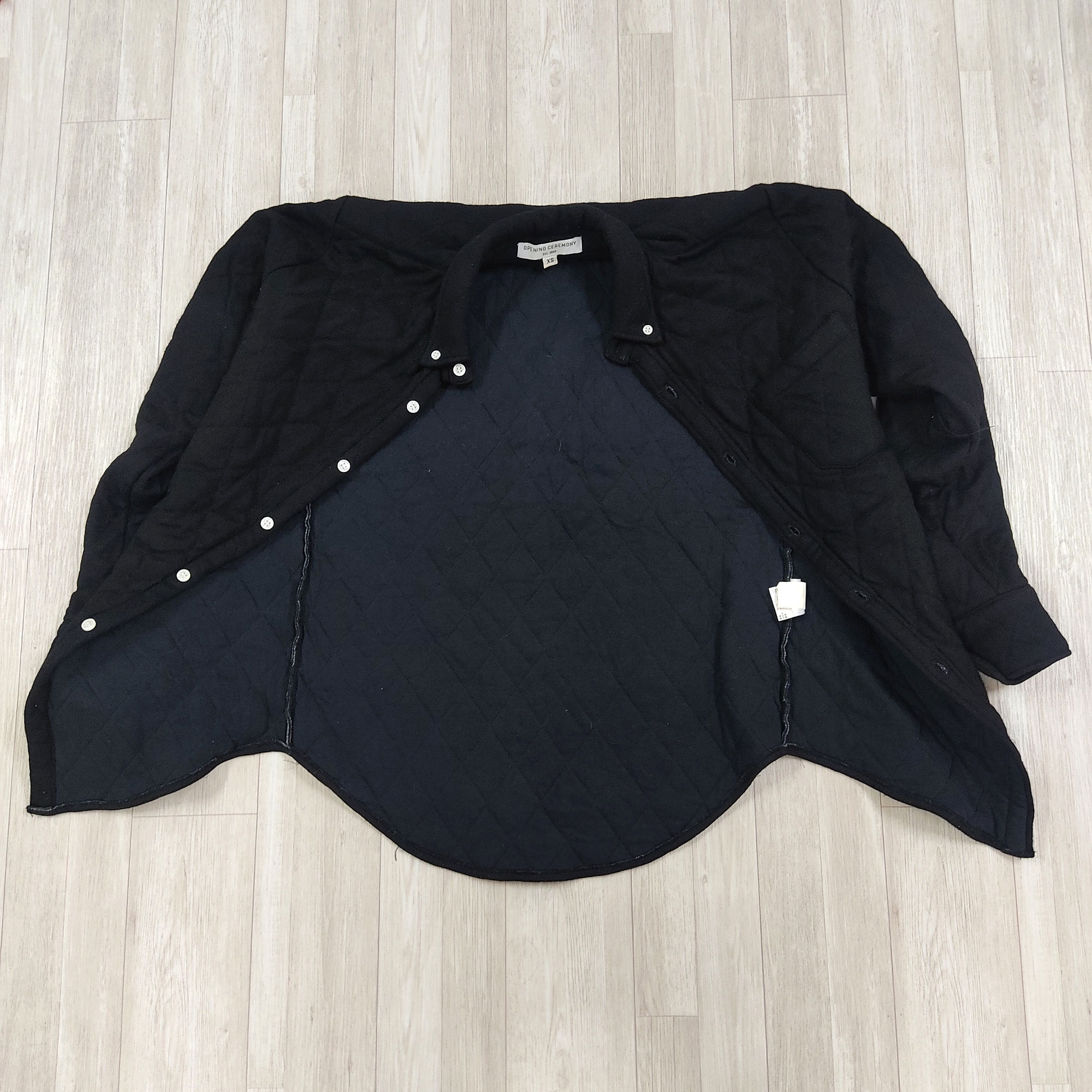 Designer × Opening Ceremony OPENING CEREMONY Wool Quilted Button-Up Shirt Jacket Size US XS / EU 42 / 0 - 13 Thumbnail