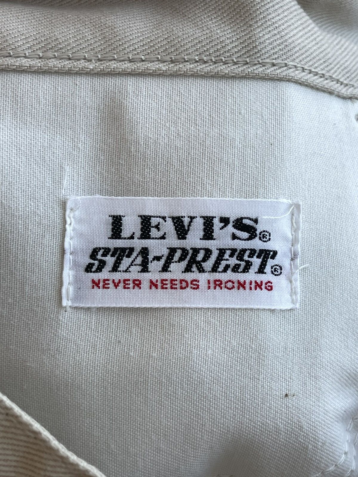 Levi's Sta-Prest 566 Black Tab Straight Regular Fit Pants 90s 28x32 Size US 28 / EU 44 - 8 Thumbnail