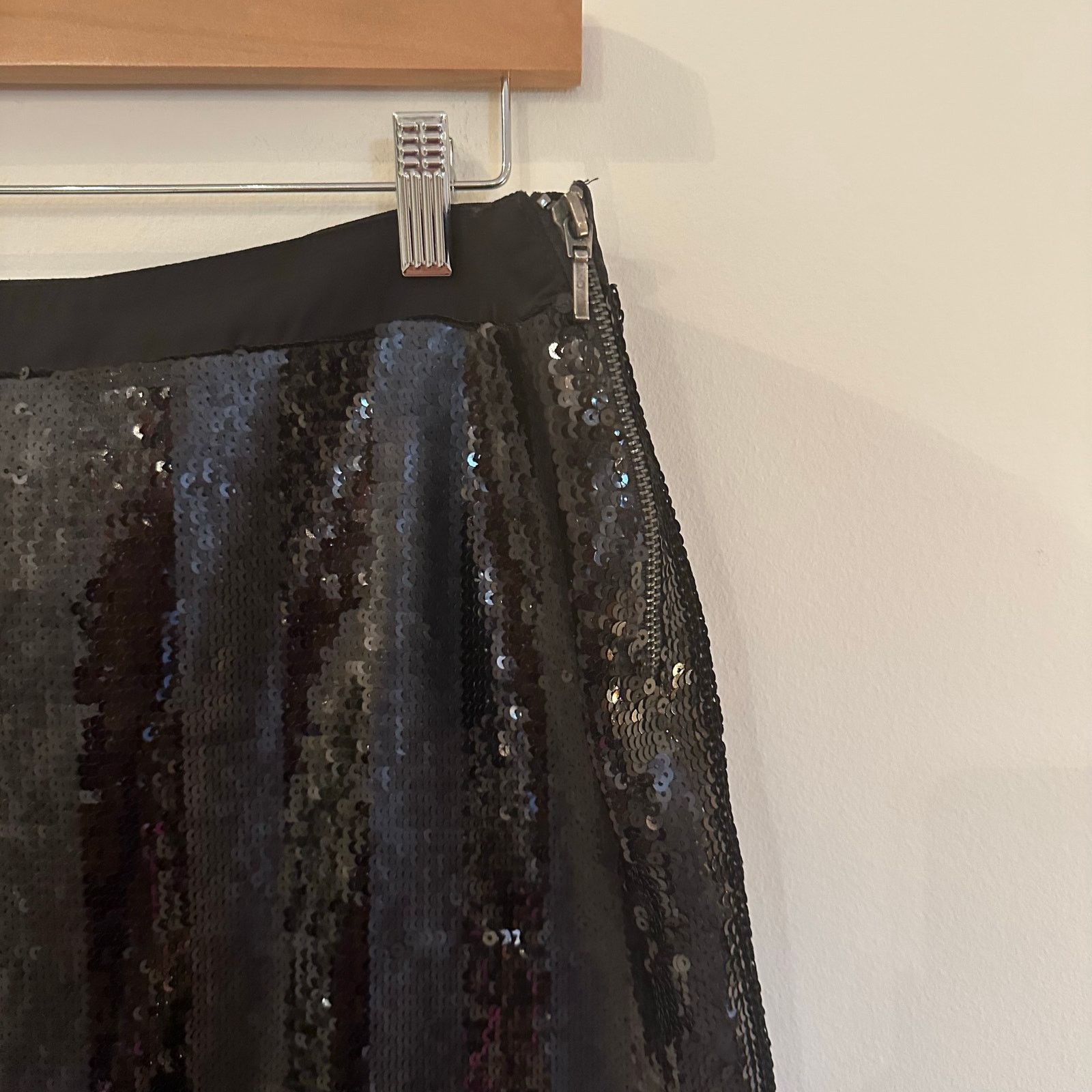 Other Pertegaz Sequin Black Stripe Skirt sz 8 Midi Pencil Skirt Size 30" / US 8 / IT 44 - 7 Thumbnail