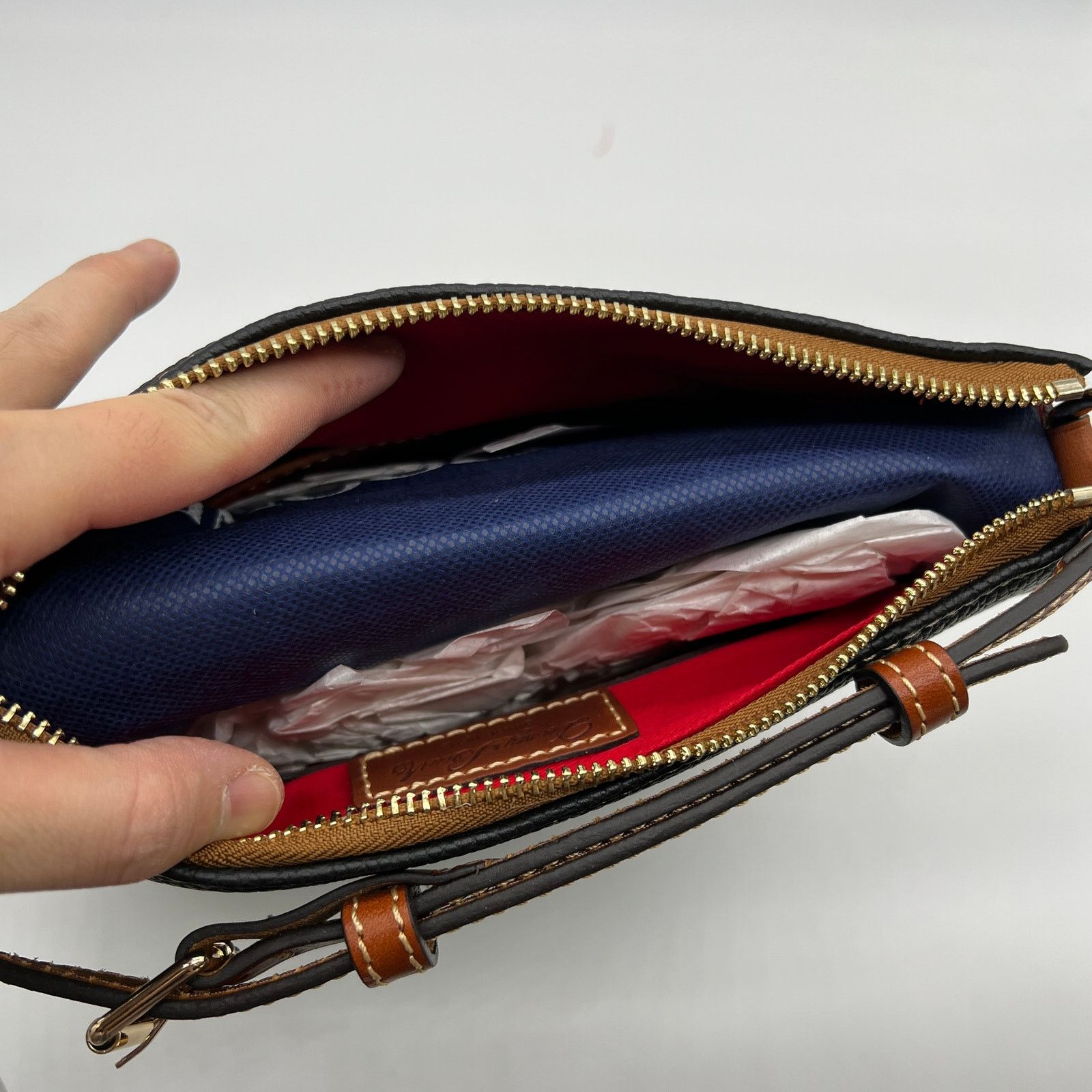 Dooney & Bourke Dooney & Bourke Pebble Leather Crossbody Purse Black Size ONE SIZE - 9 Thumbnail
