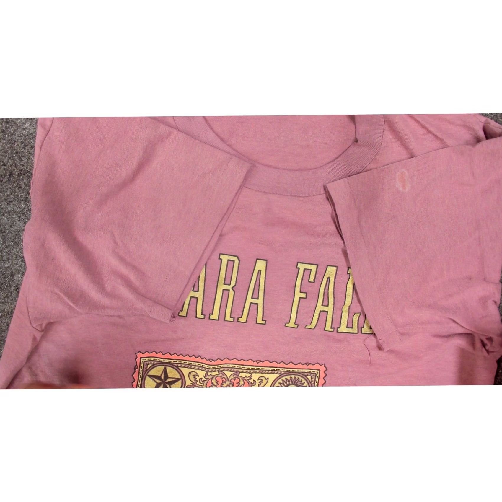 Vintage VINTAGE Niagara Falls Single Stitch Souvenir Tee Mens Large Mauve Pink Tee Size US L / EU 52-54 / 3 - 6 Thumbnail