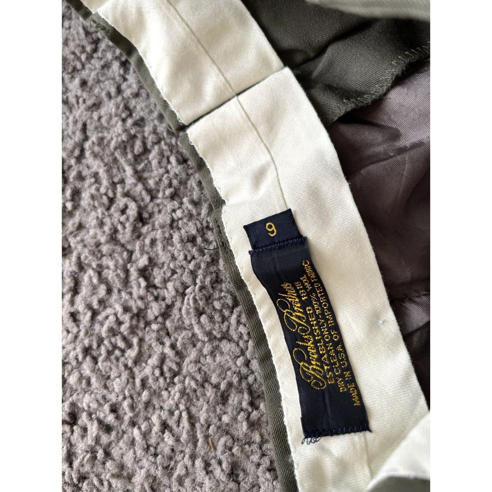 Brooks Brothers VTG Brooks Brothers Women's Pant Career Pant High Rise Wide Leg Wool 6 Brown 30.5 Inseam Women Size 6 Regular Dry Clean Only 80s Theme Dress Pants Size 28" / US 6 / IT 42 - 5 Thumbnail