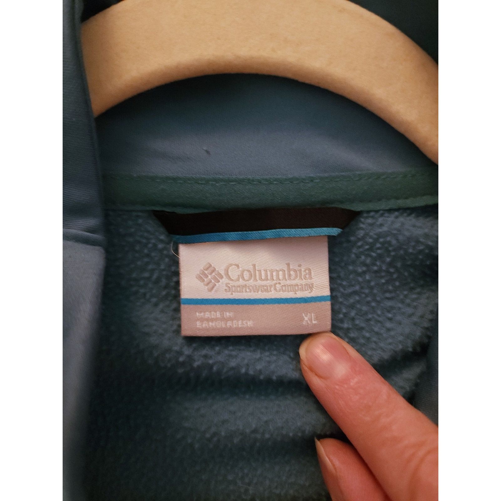 Columbia Columbia Size XL Teal Athletic Top Long Sleeve Fleece Size XL / US 12-14 / IT 48-50 - 3 Thumbnail