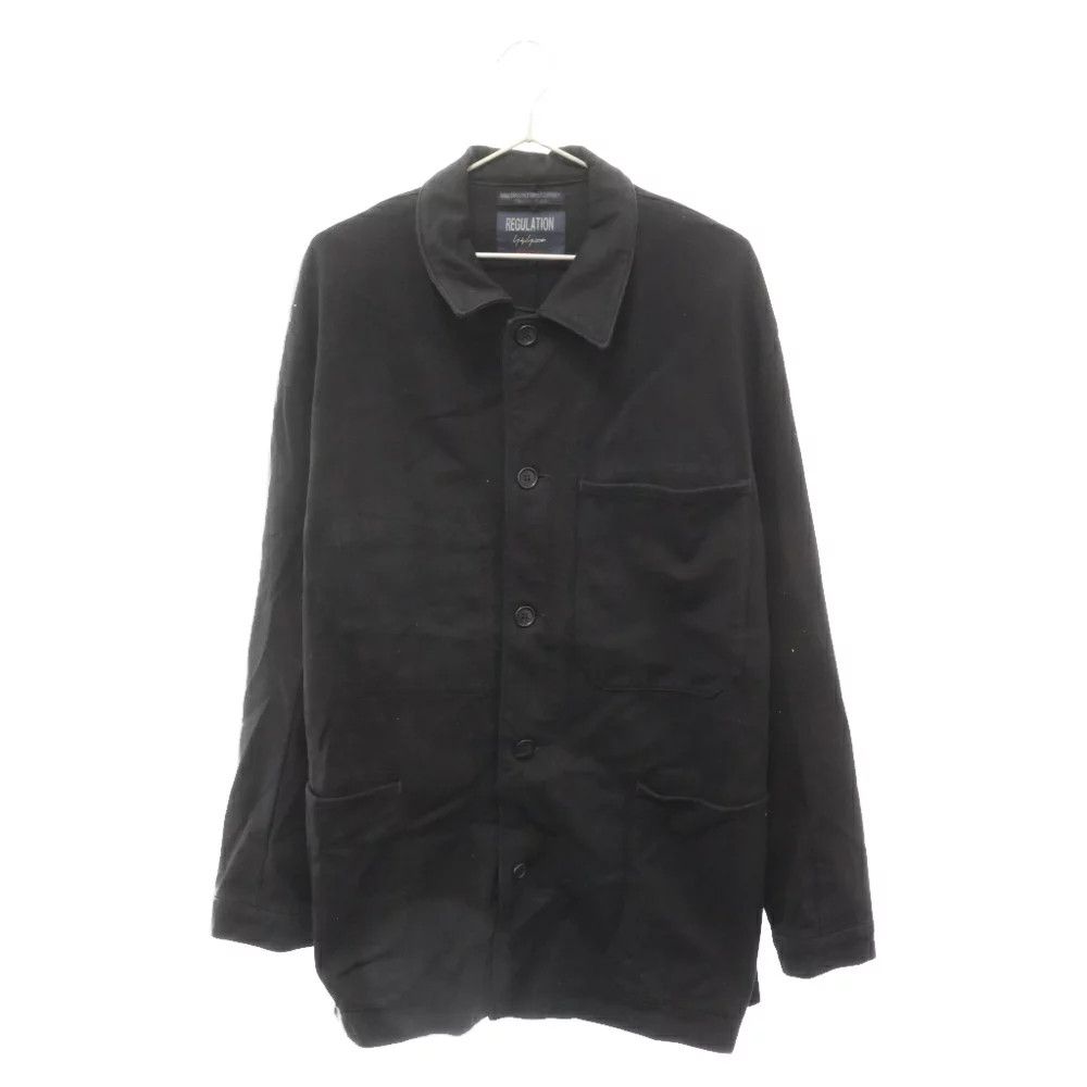 image of Yohji Yamamoto 23Ss Chest Pocket Shirt Jacket in Black, Men's (Size Medium)