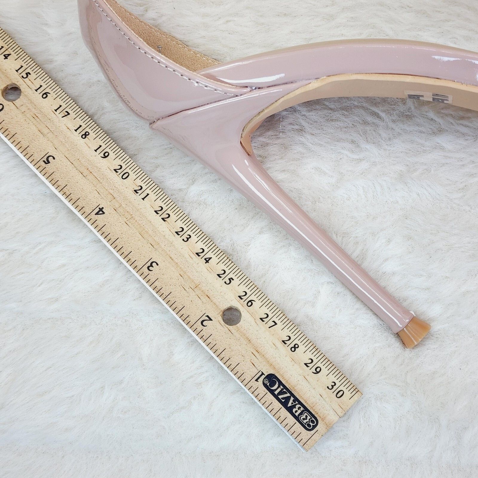 Other Symm Nude Patent Rhinestone Strap High Heel Stiletto Shoes ( Size US 7 / IT 37 - 7 Thumbnail