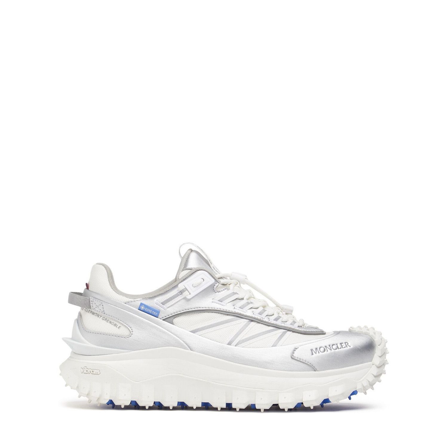 MONCLER Trailgrip GTX Silver Sneakers New (Men's size:US 9;)