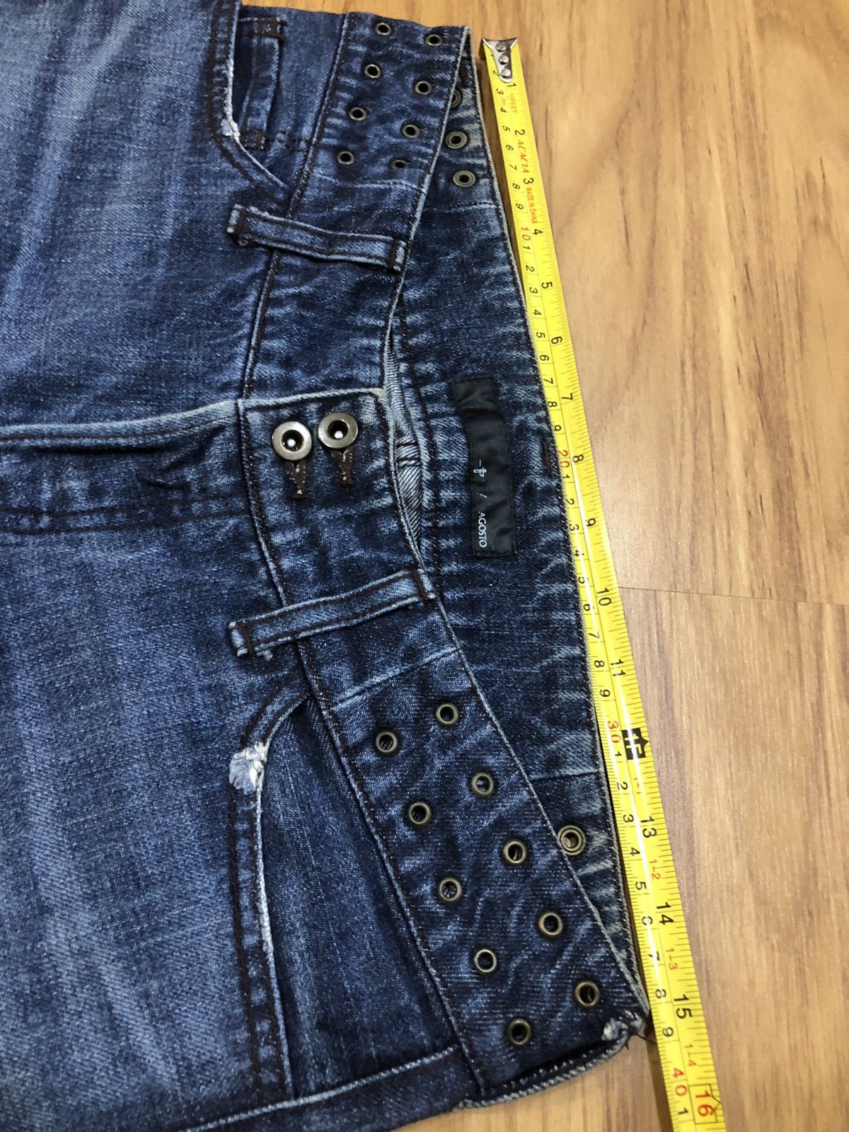 Japanese Brand Made in Japan Agosto Studded Denim Pant Size US 30 / EU 46 - 4 Thumbnail