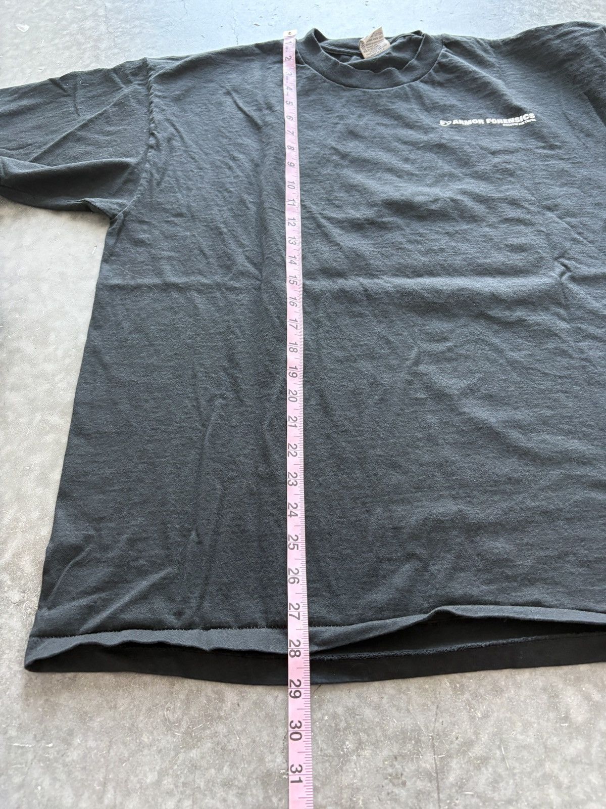 Vintage Vintage 90s Armor Forensics Graphic Tee Size US XL / EU 56 / 4 - 8 Thumbnail