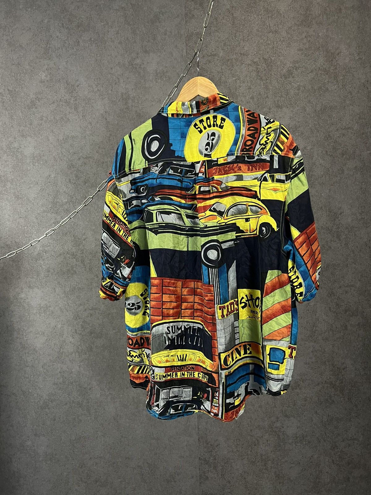 Vintage Crazy Hawaiian art vintage silk shirt Size US XL / EU 56 / 4 - 6 Thumbnail