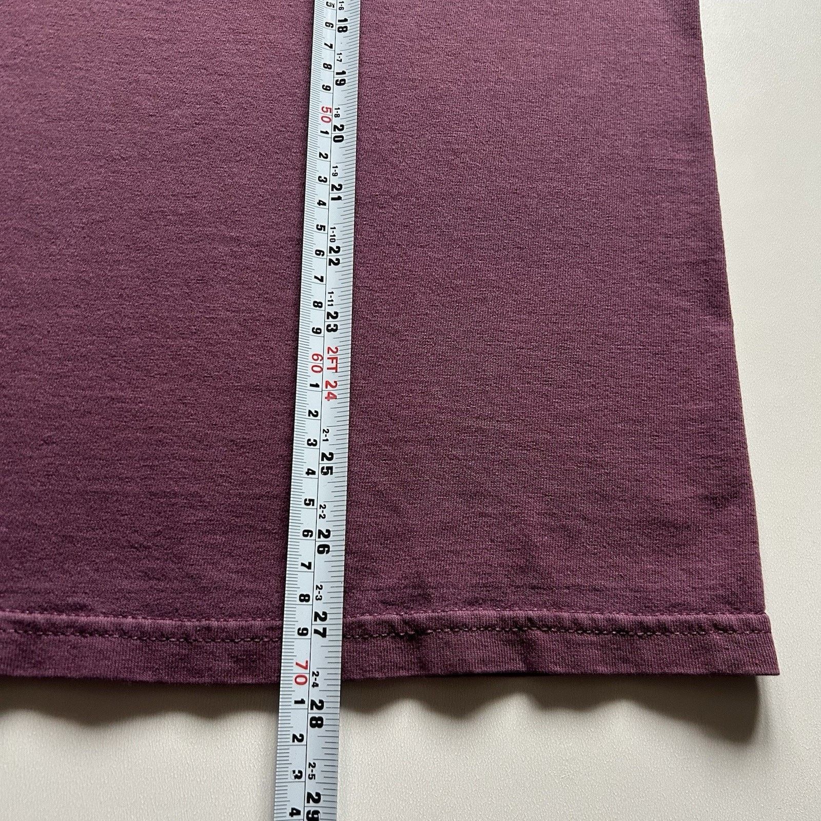 Gildan Vintage Faded Purple Blank T Shirt Large Y2K Gildan Cotton Size US L / EU 52-54 / 3 - 5 Thumbnail