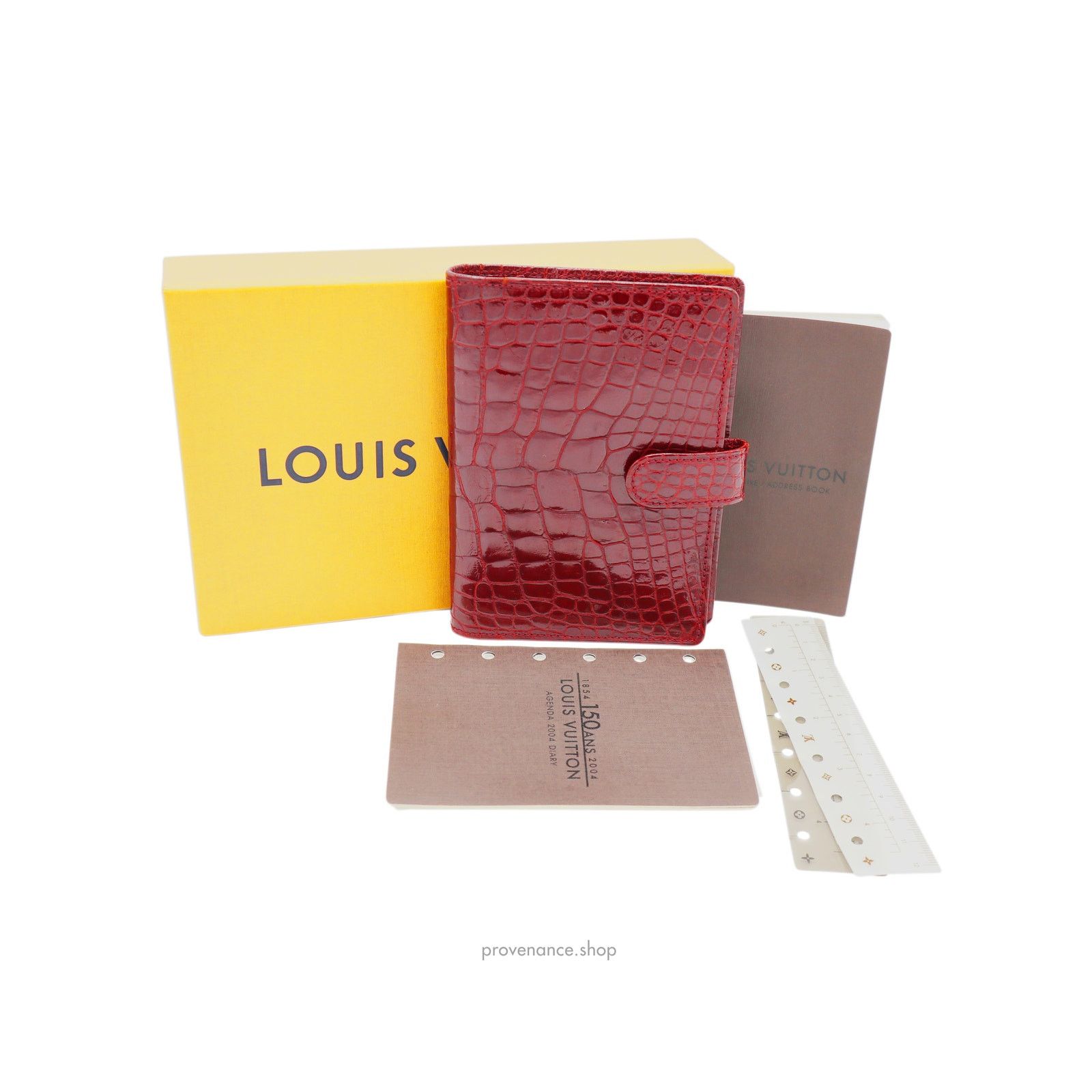 Louis Vuitton 🔴Louis Vuitton Agenda Fonctionnel PM - Alligator Rubis Size ONE SIZE - 3 Thumbnail