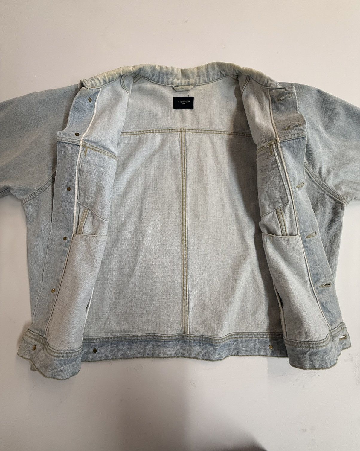 Fear of God Fear of God Eternal Collection Denim Jacket-Lt. Vintage Wash Size US XL / EU 56 / 4 - 15 Thumbnail