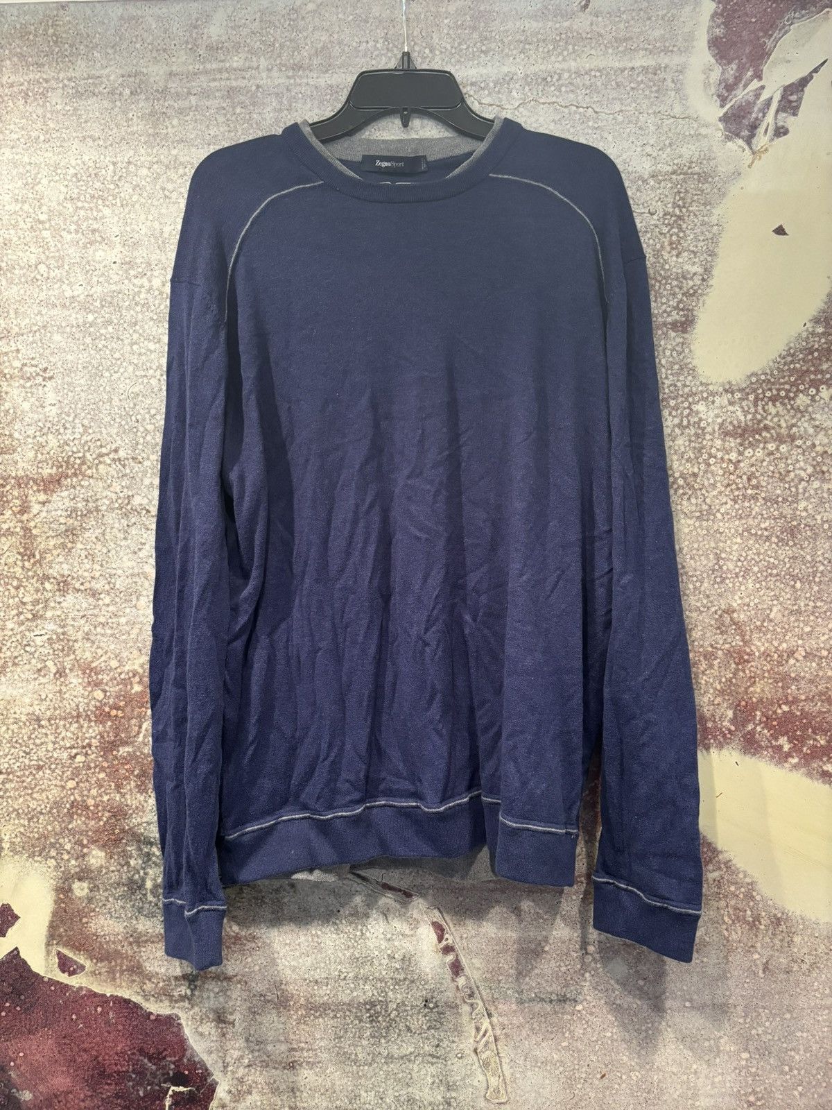 Ermenegildo Zegna Zegna Sport Blue Large Long Sleeve Size US L / EU 52-54 / 3 - 1 Thumbnail