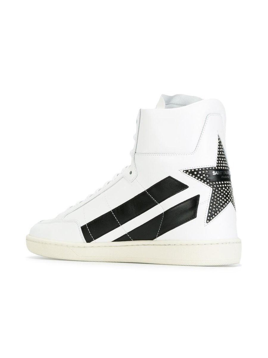 Saint Laurent Paris Saint Laurent Studded Court Classic Sneakers Size US 8 / EU 41 - 1 Thumbnail