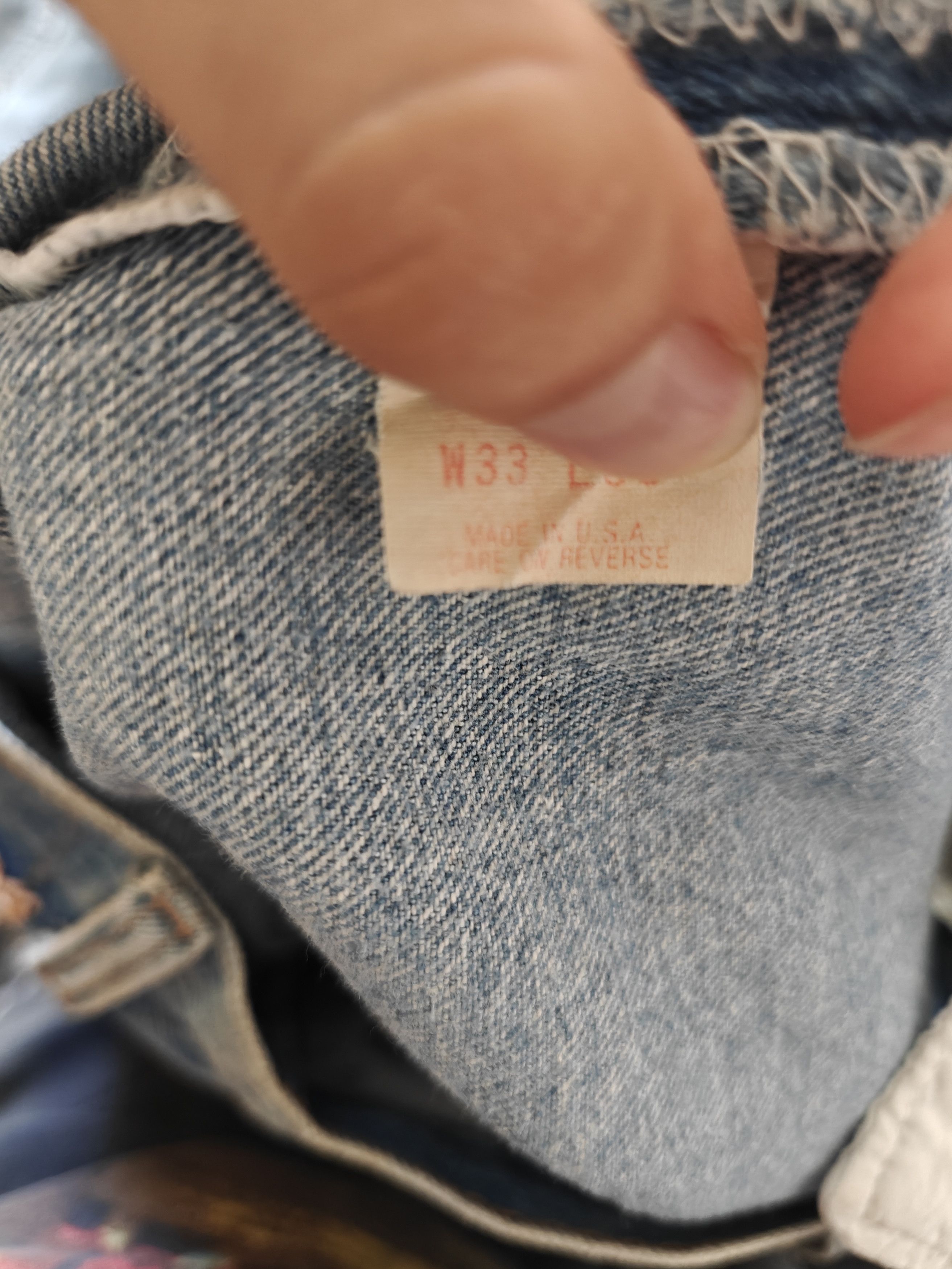 Levi's Vintage Levi's Blue Made in USA 33 Tag Size US 31 - 4 Thumbnail