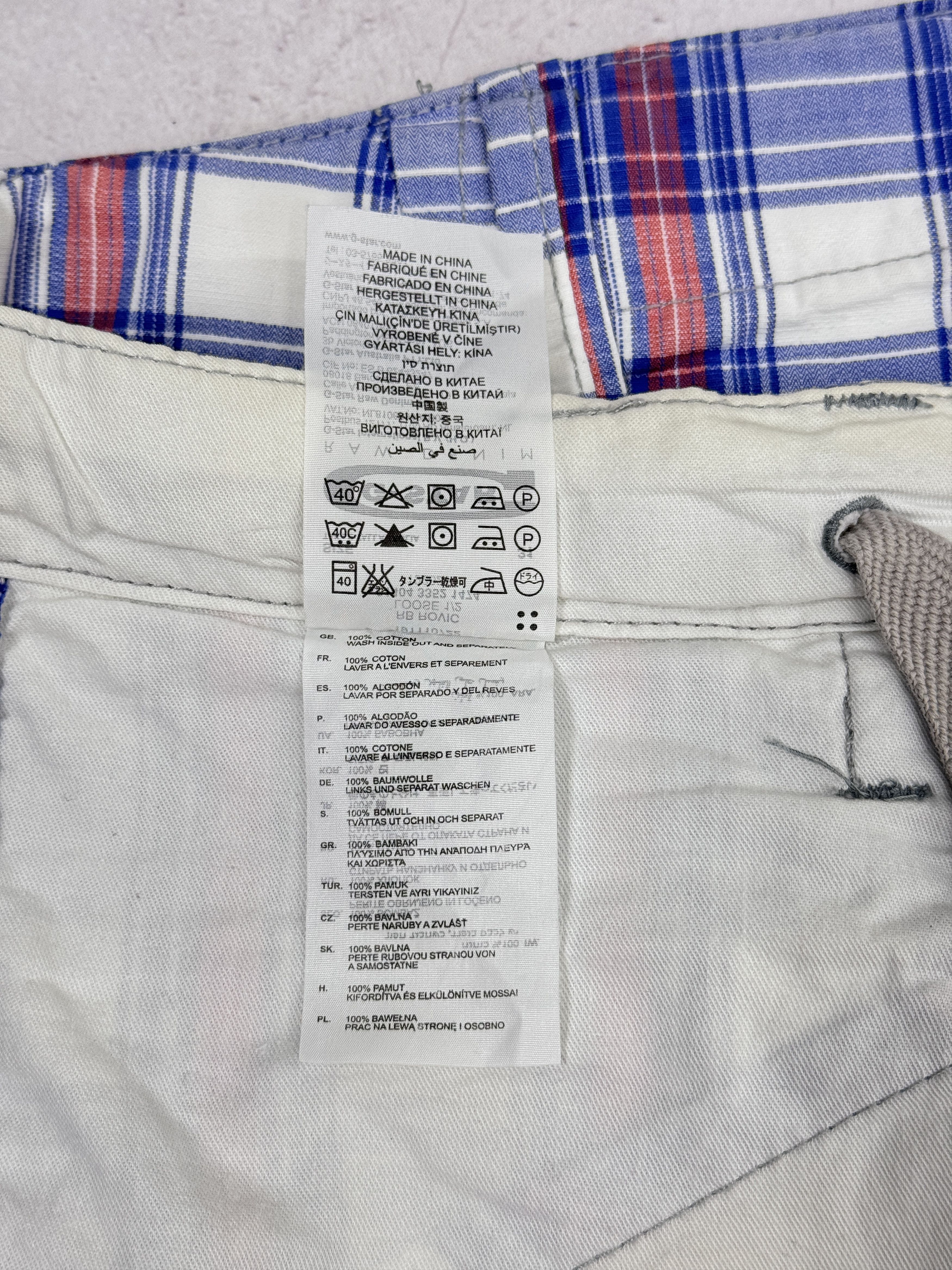 G-Star G-Star Raw Cargo Shorts Multicolor Check Size US 31 - 15 Thumbnail