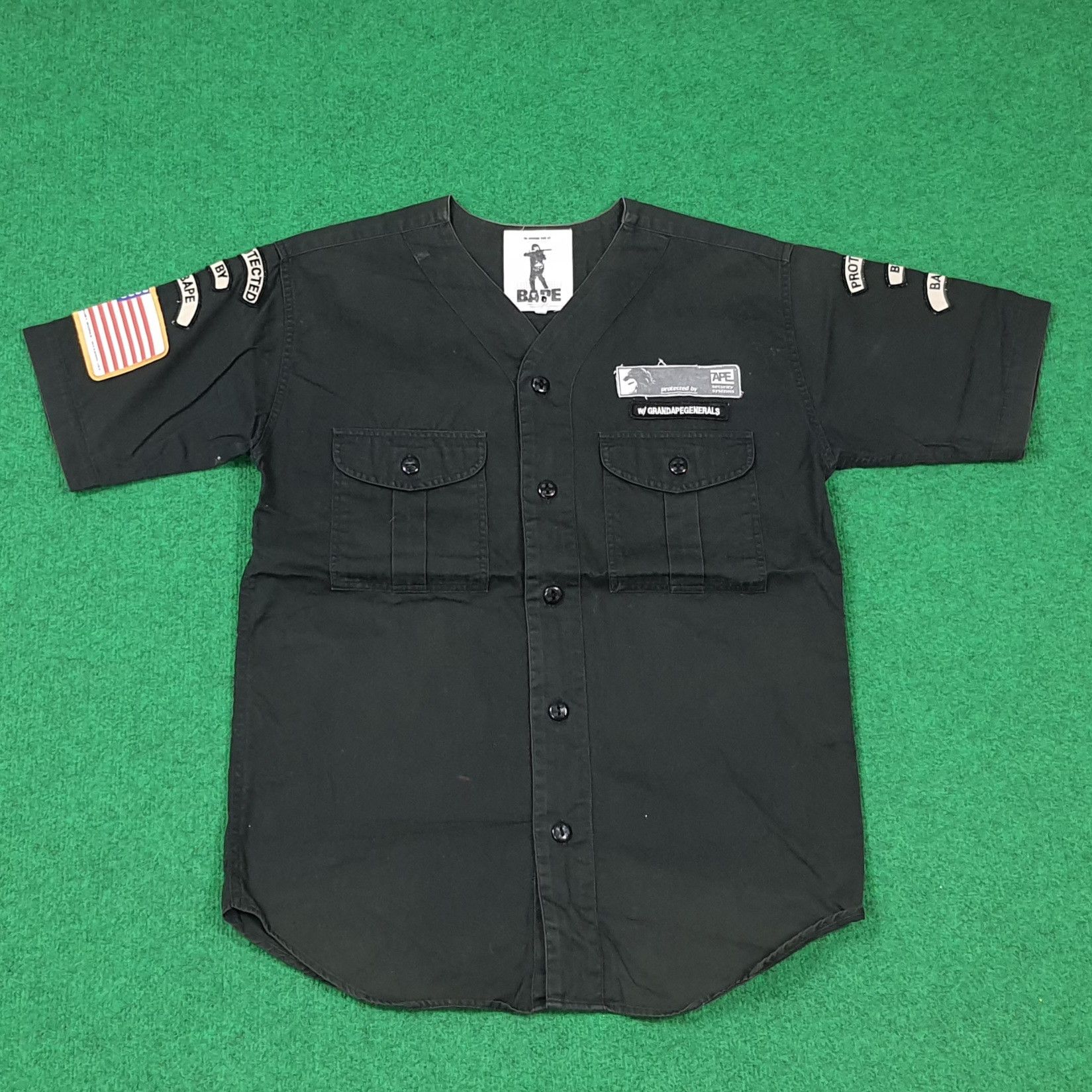 Bape Vintage BAPE Japan Baseball Button Up Shirt C285N28 Size US M / EU 48-50 / 2 - 1 Thumbnail