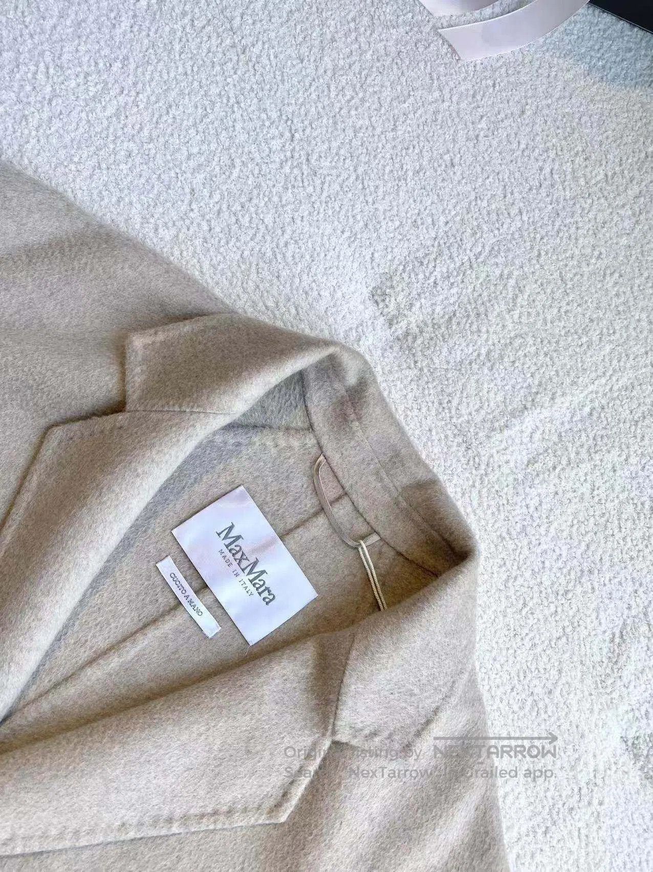 Max Mara Max Mara IT32 Classic beige long belted coat| Size XS / US 0-2 / IT 36-38 - 4 Thumbnail