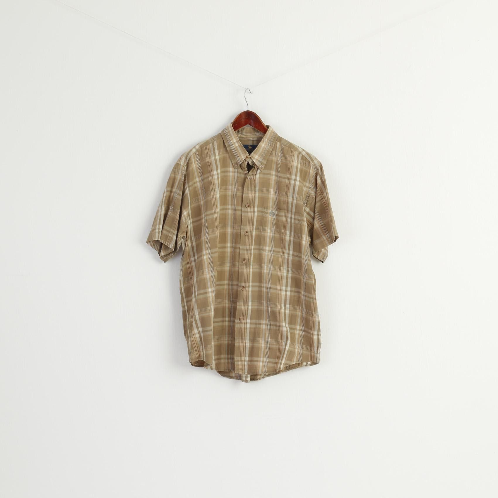 Vintage Mc Gordon Men L Casual Shirt Brown Check 8802 Size US L / EU 52-54 / 3 - 1 Thumbnail