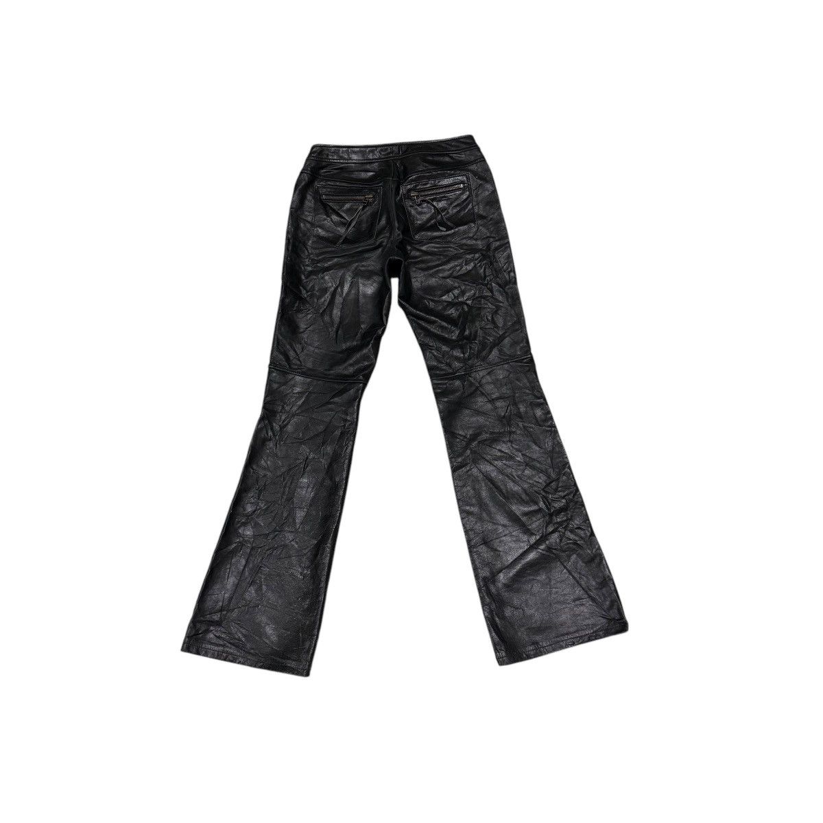 Hysteric Glamour × Le Grande Bleu (L.G.B.) × Leather Vintage Et Vous Bootcut Seditionaries Sheepskin Leather Pant Size 27" / US 4 / IT 40 - 9 Thumbnail