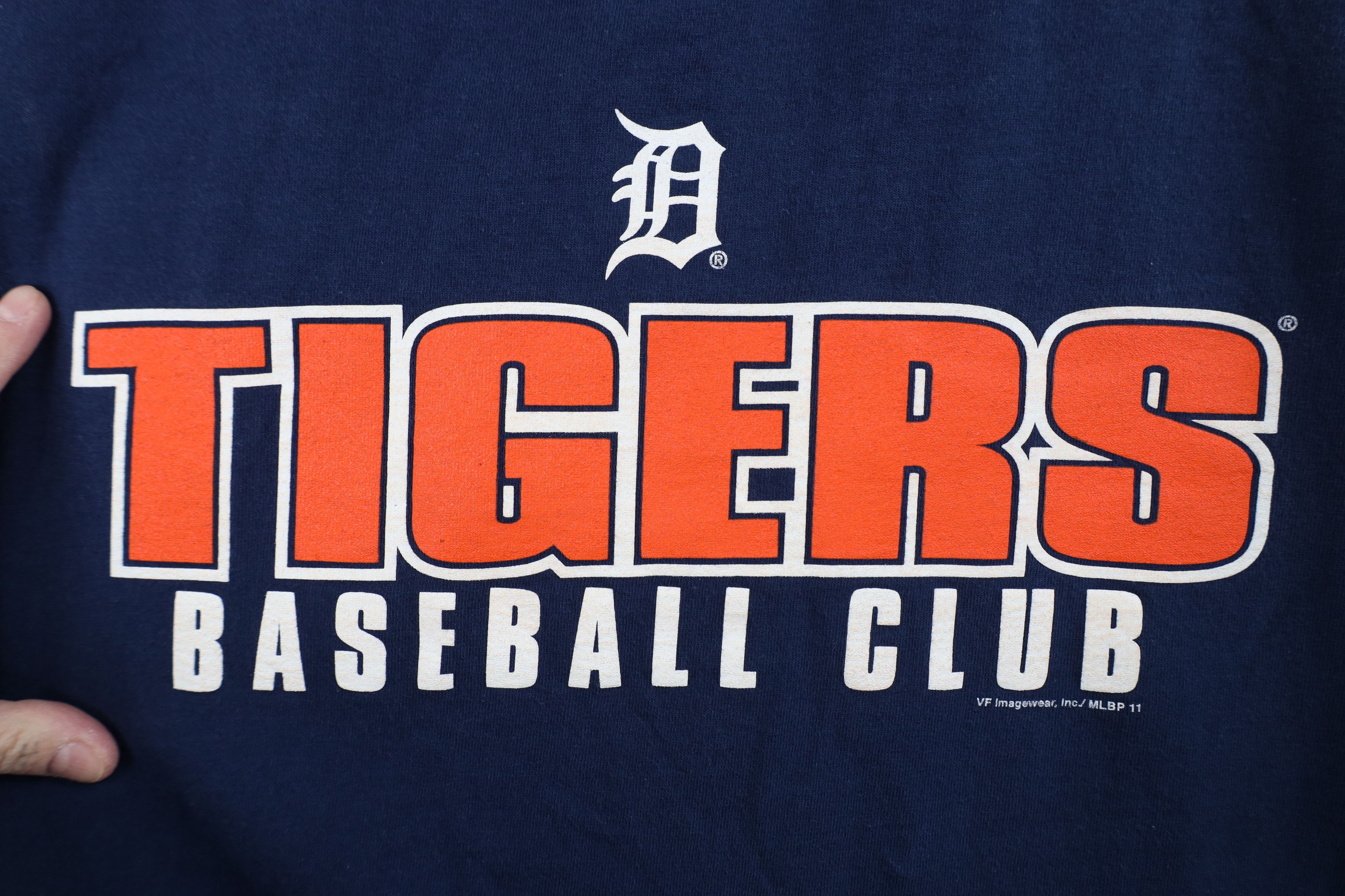 Vintage Vintage Y2K Tigers Baseball Short Sleeve T-Shirt Blue Size US XL / EU 56 / 4 - 4 Thumbnail