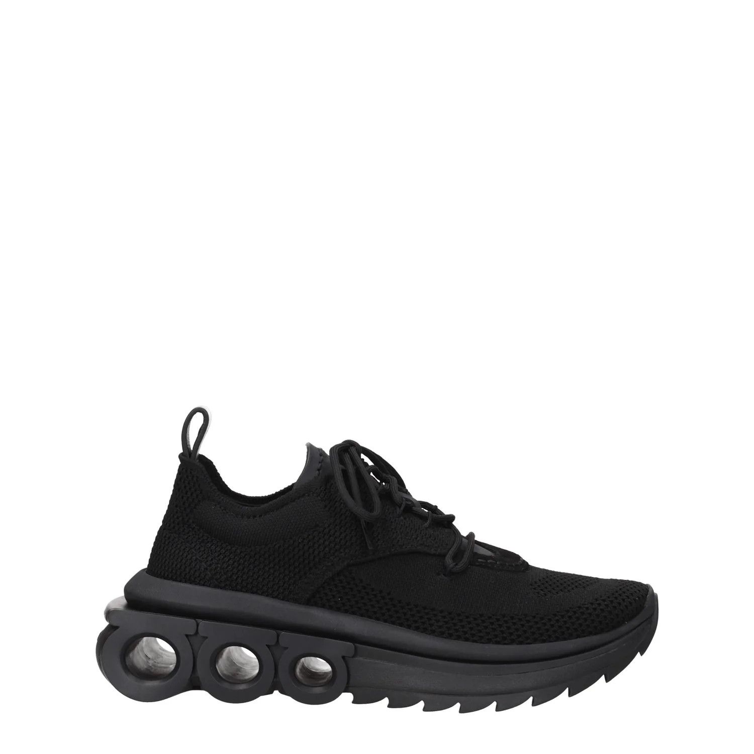 Salvatore Ferragamo ob1o1e1224 Fabric Sneakers in Black Size US 6 / IT 36 - 1 Thumbnail