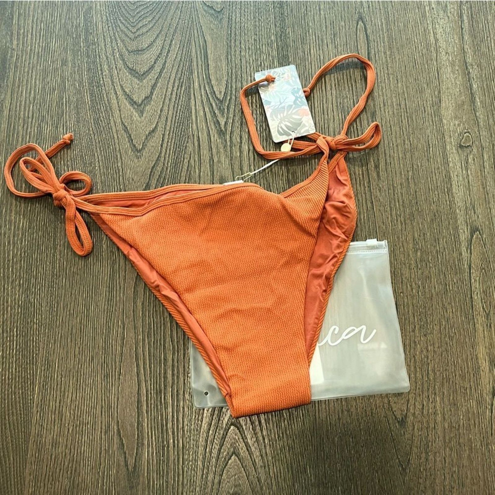 Vintage NWT Toluca Simone Midi Bikini Bottom Clay Hybrid Rib XXXXL Size ONE SIZE - 1 Thumbnail