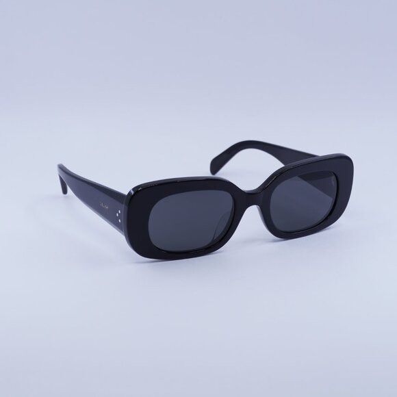 Celine Celine CL40287U 01A Sunglasses Black Rectangle Frame Size ONE SIZE - 5 Thumbnail