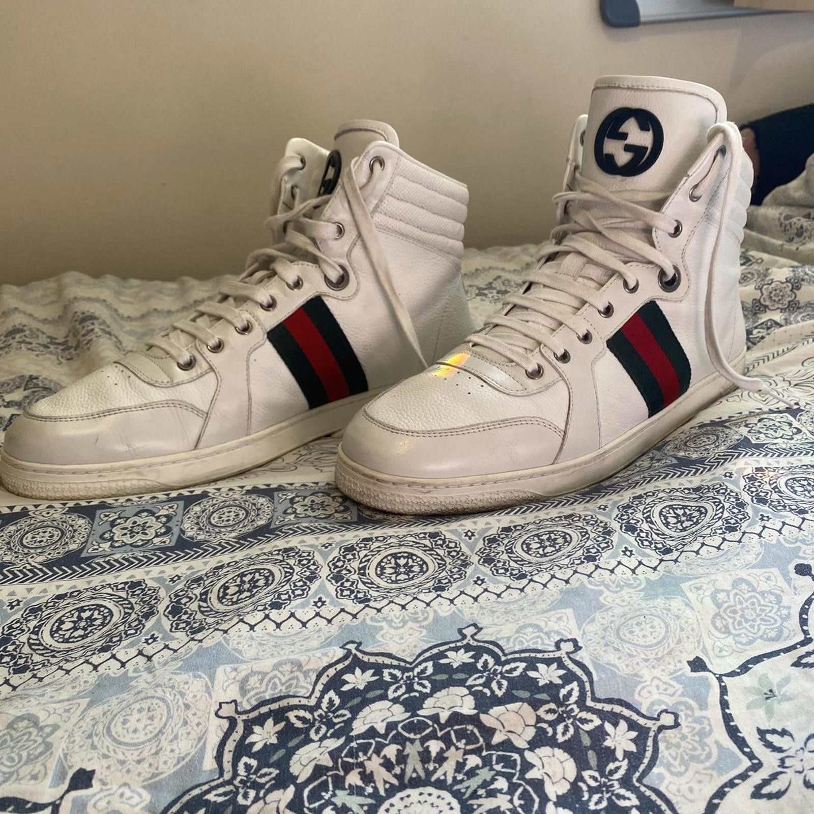 Gucci White gucci high tops men’s sneakers Size US 12 / EU 45 - 7 Thumbnail
