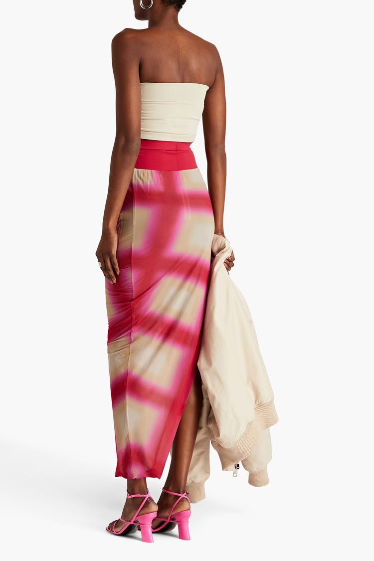 Rick Owens o1y0126 Maxi Skirt in Multicolor Size 27" / US 4 / IT 40 - 4 Thumbnail