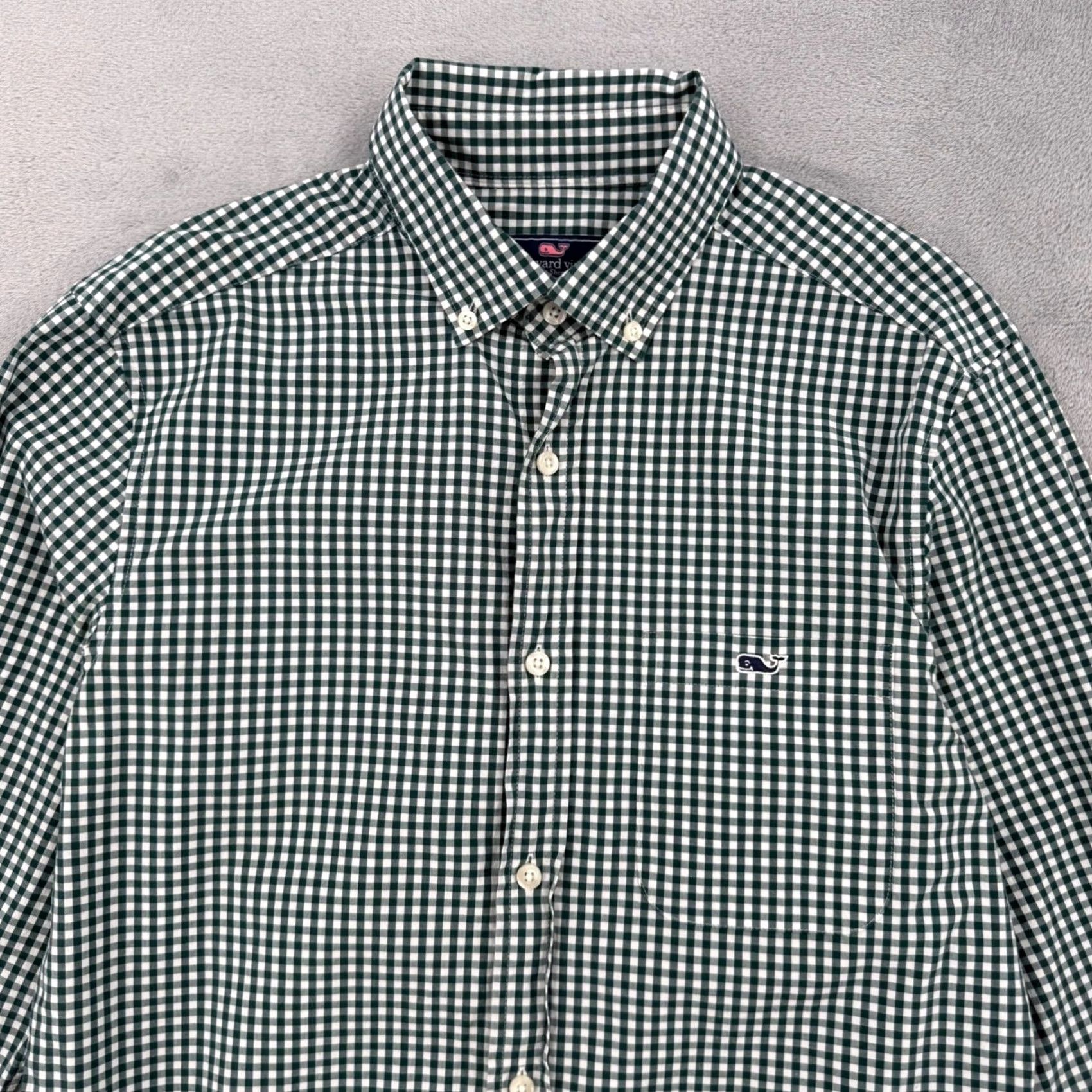 Vineyard Vines Vineyard Vines Classic Fit Trucker Shirt Green Mens S Size Button Down - Preppy Size US S / EU 44-46 / 1 - 3 Thumbnail