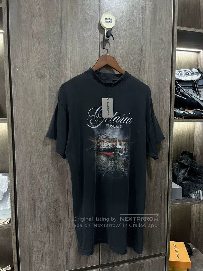 Balenciaga Balenciaga Night view letter print round neck short sleeve Size US S / EU 44-46 / 1 - 6 Thumbnail