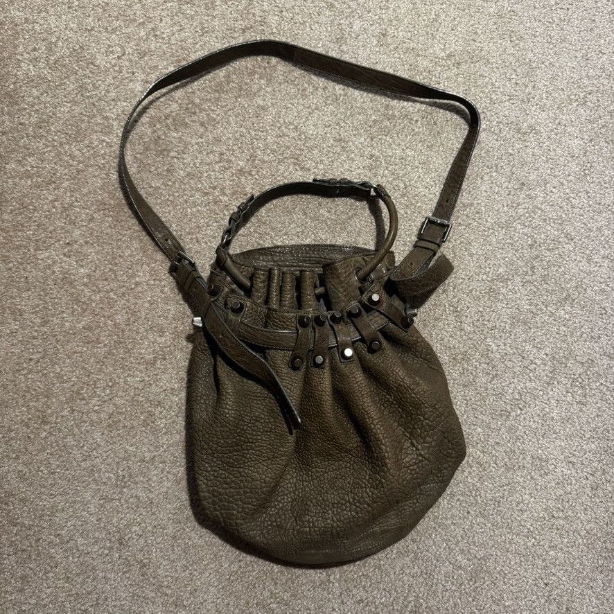 Alexander Wang The Diego Studded Leather Handbag Grey Size ONE SIZE - 2 Thumbnail