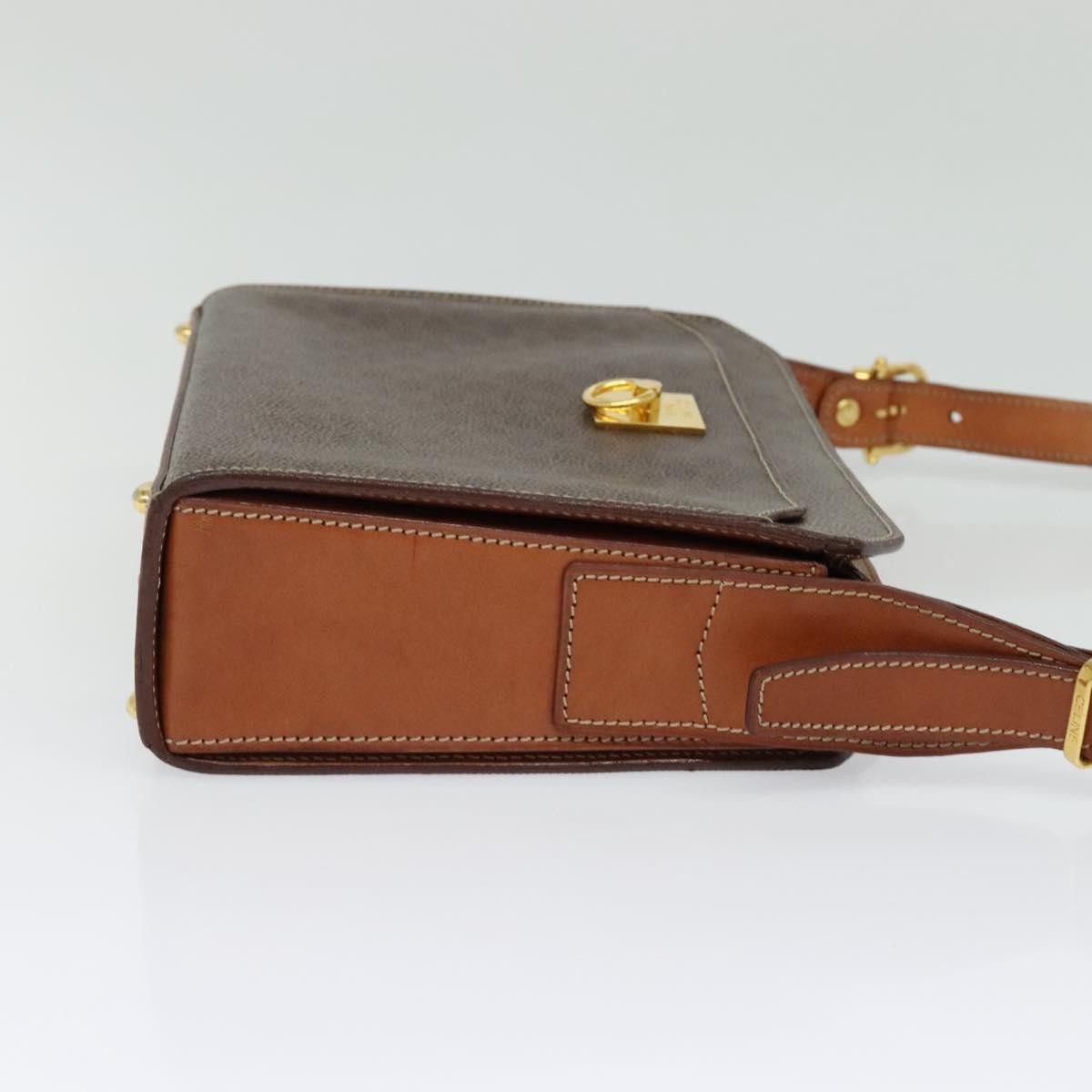 Celine CELINE Macadam Canvas Shoulder Bag Pvc Leather Brown Gold Size ONE SIZE - 5 Thumbnail