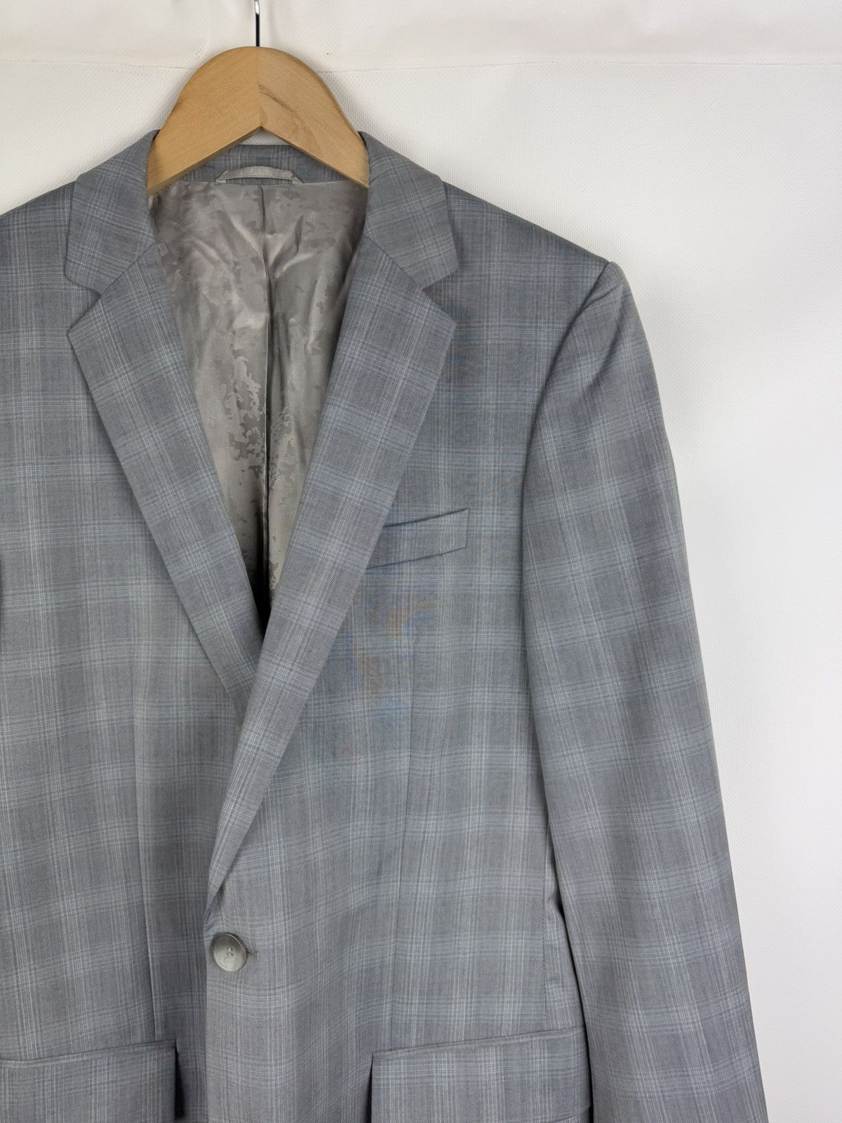 Hugo Boss Hugo Boss Amaro/Helse Wool Plaid 2 Piece Suit Blazer Pants Size 40L - 5 Thumbnail